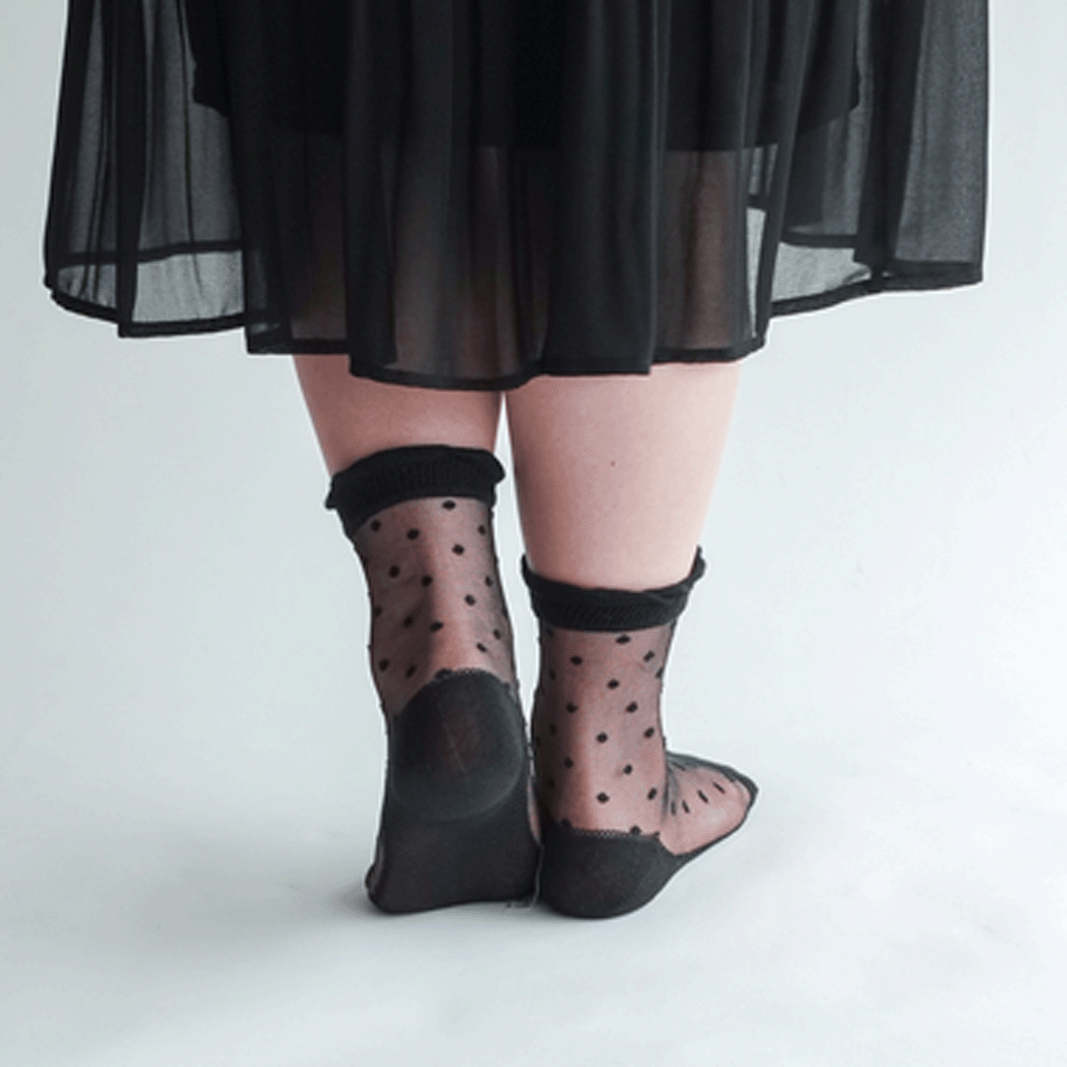 大人気★シースルーソックス 小ドット柄 底付 - 画像8