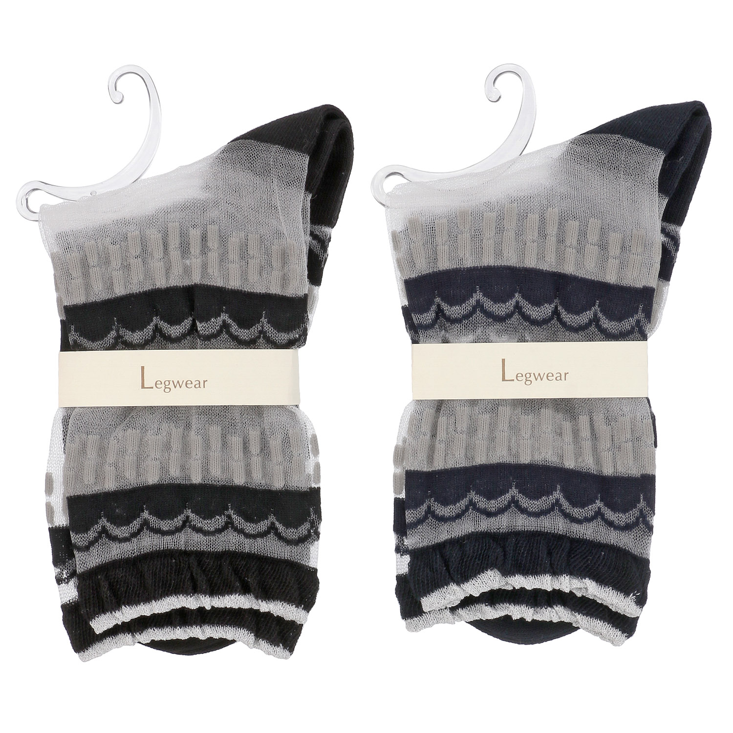 北欧調  幾何学   シースルーソックス【在庫限り】 - 画像2
