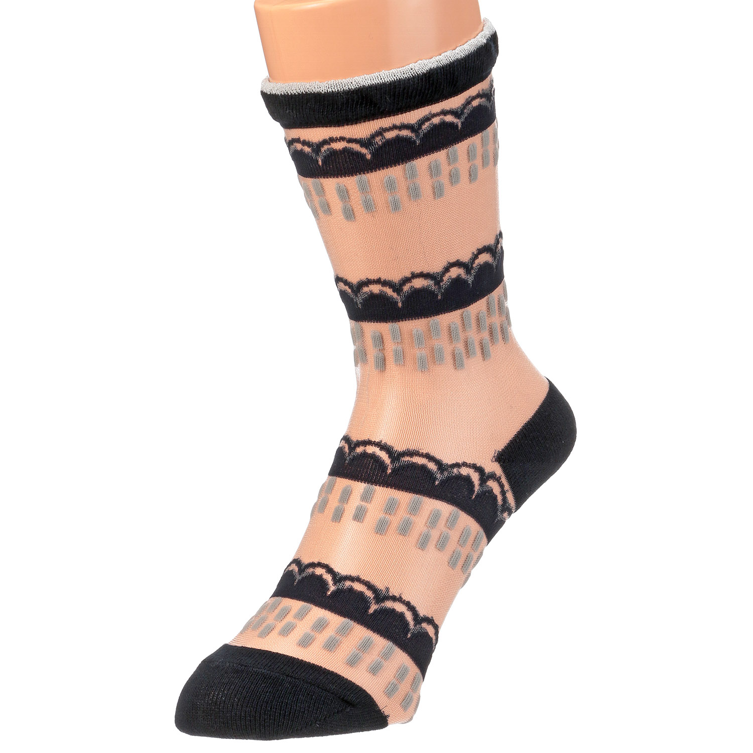 北欧調  幾何学   シースルーソックス【在庫限り】 - 画像10