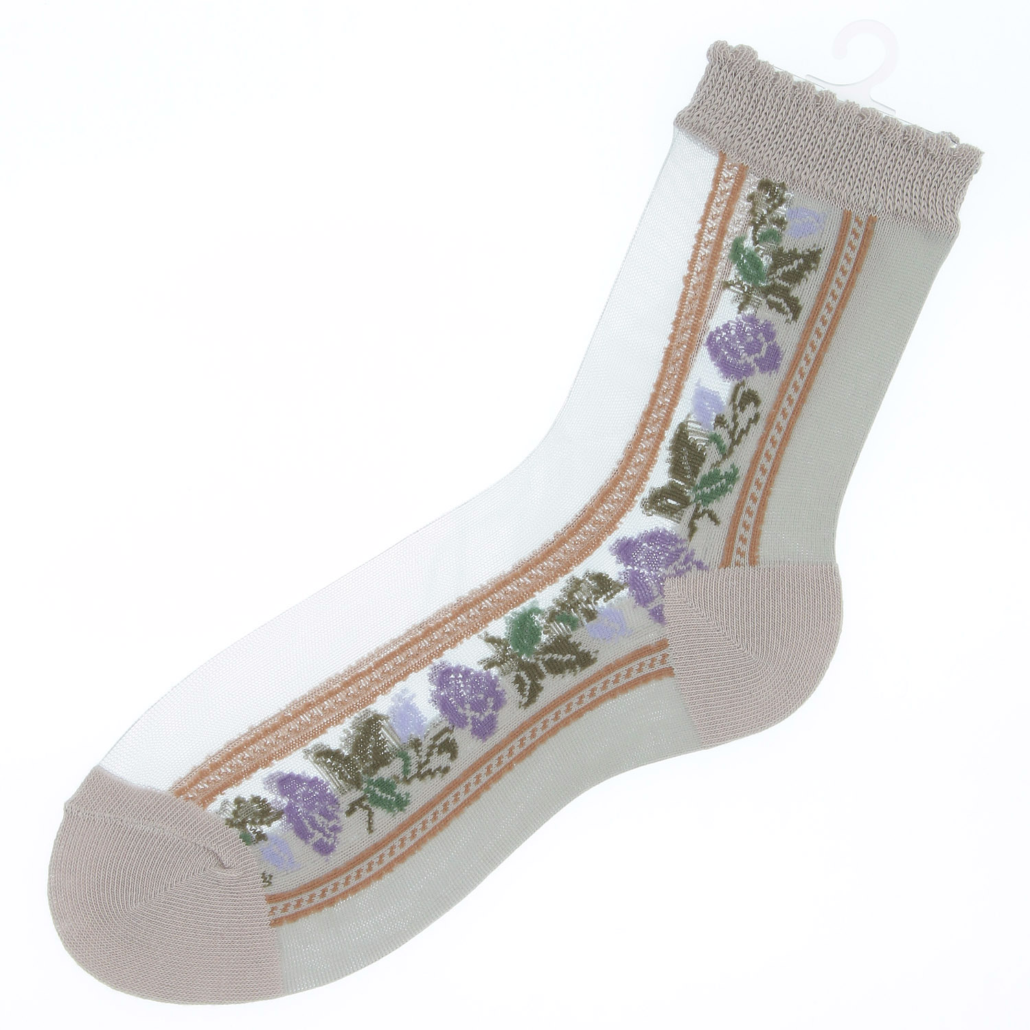 シースルーソックス バラストライプ - 画像2