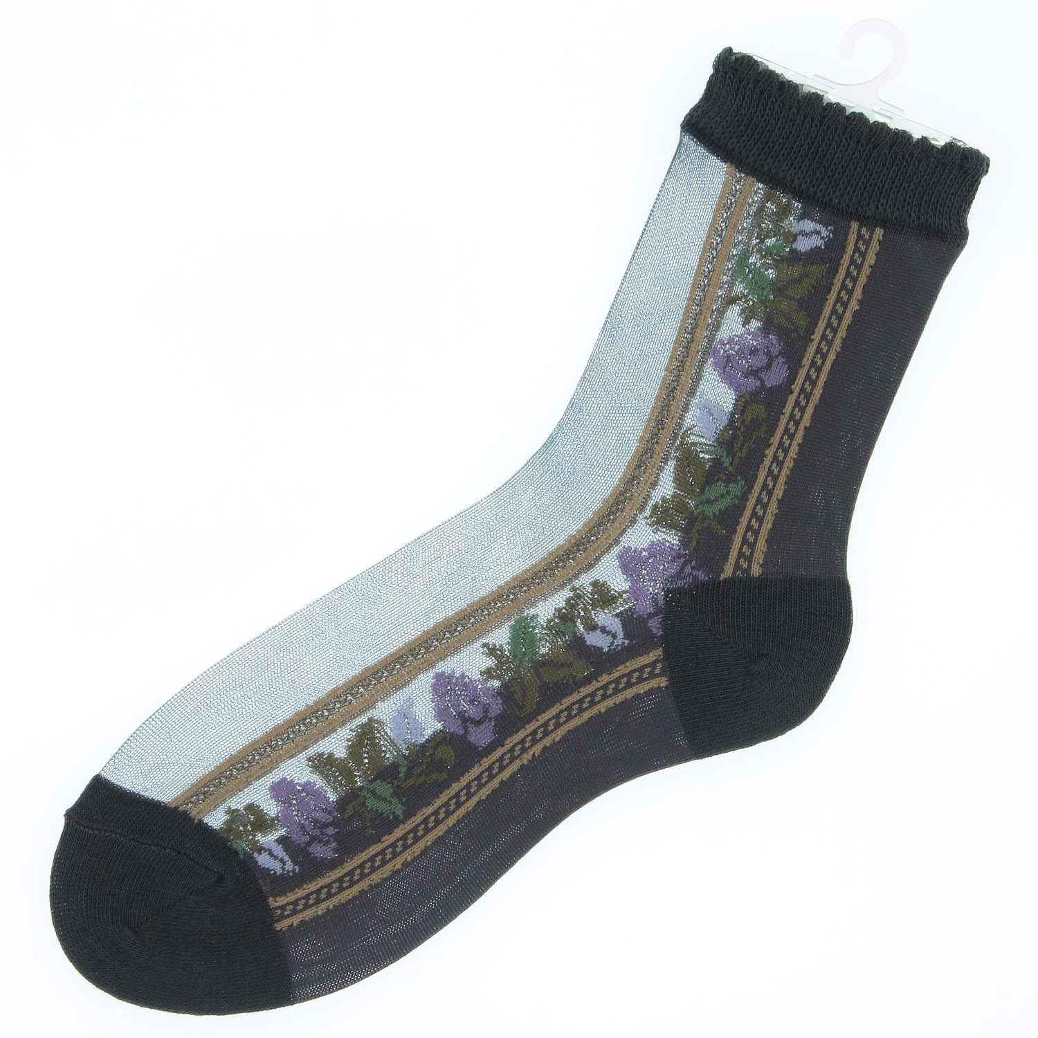 シースルーソックス バラストライプ - 画像4