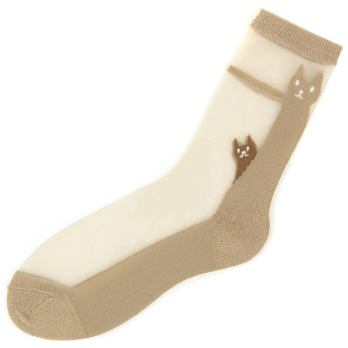 大人気★シースルーソックス 後ろ猫柄 - 画像15