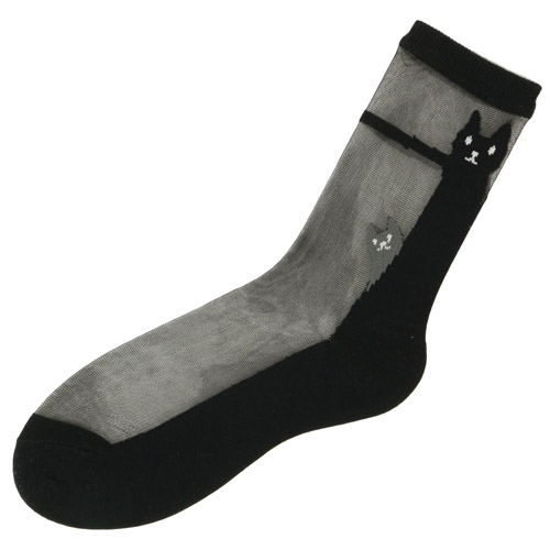 大人気★シースルーソックス 後ろ猫柄 - 画像8