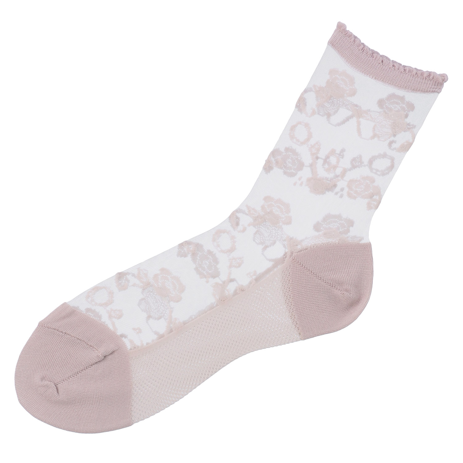 シースルーソックス≪大寸≫  ほんのきもち ハイゲージ シルク混 靴下 - 画像2