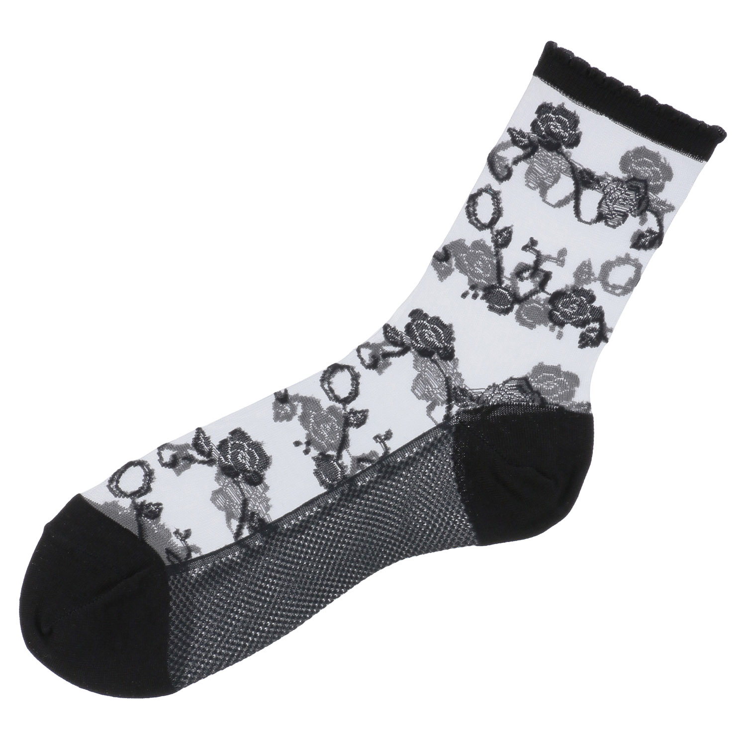 シースルーソックス≪大寸≫  ほんのきもち ハイゲージ シルク混 靴下 - 画像3