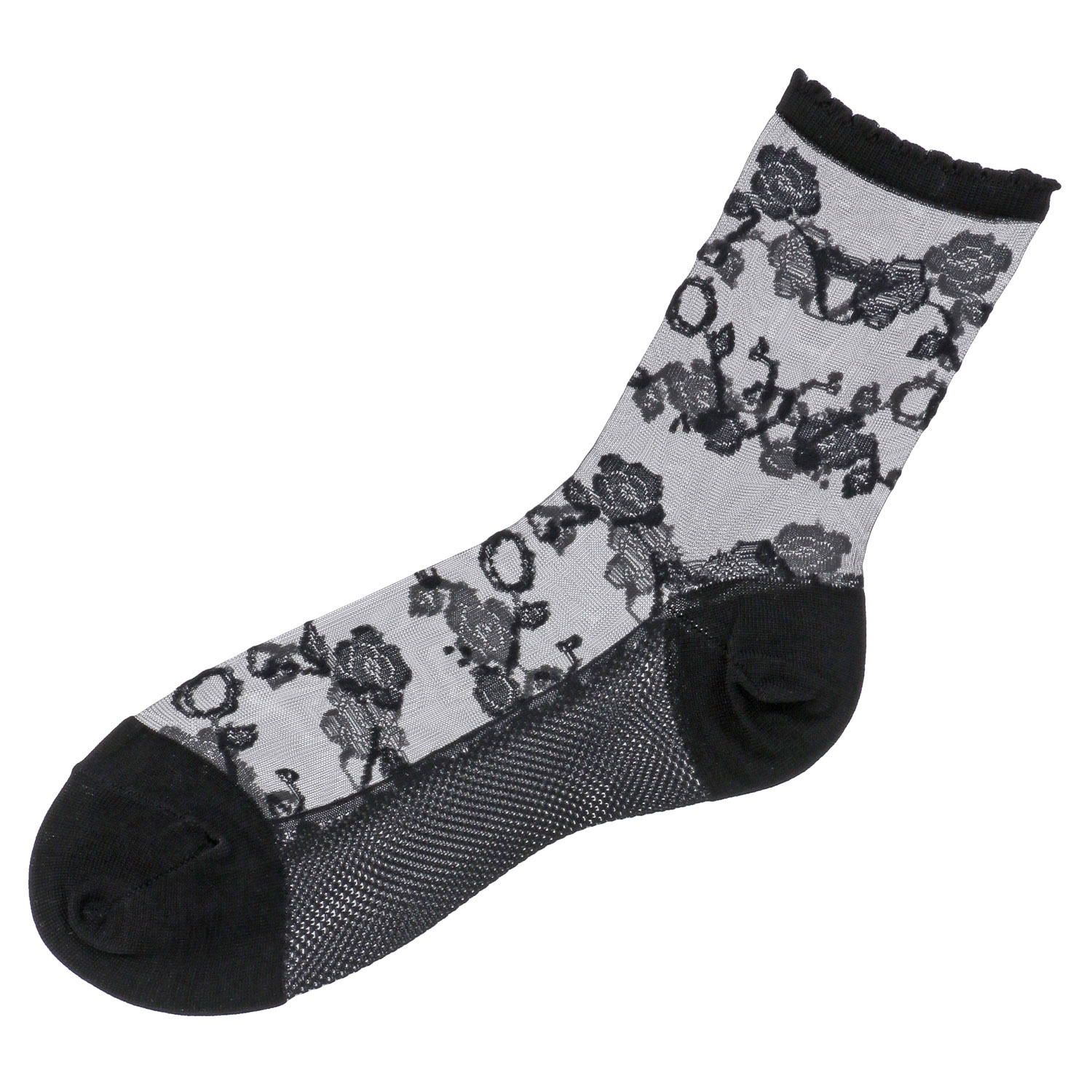 シースルーソックス≪大寸≫  ほんのきもち ハイゲージ シルク混 靴下 - 画像4