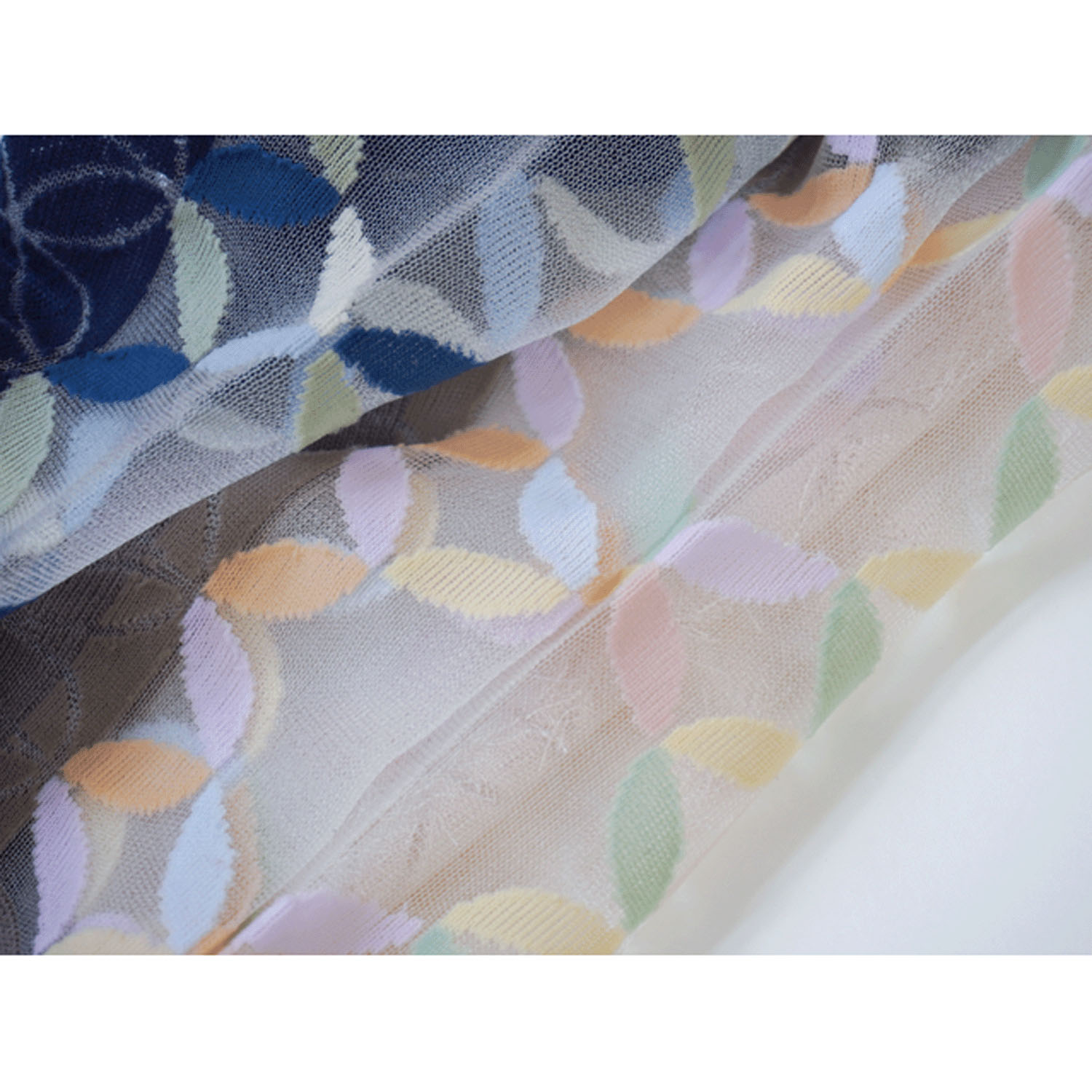 【モカブラウンのみ】25SS新シリーズ シースルーソックス 和モダン 七宝柄【在庫限り】 - 画像5