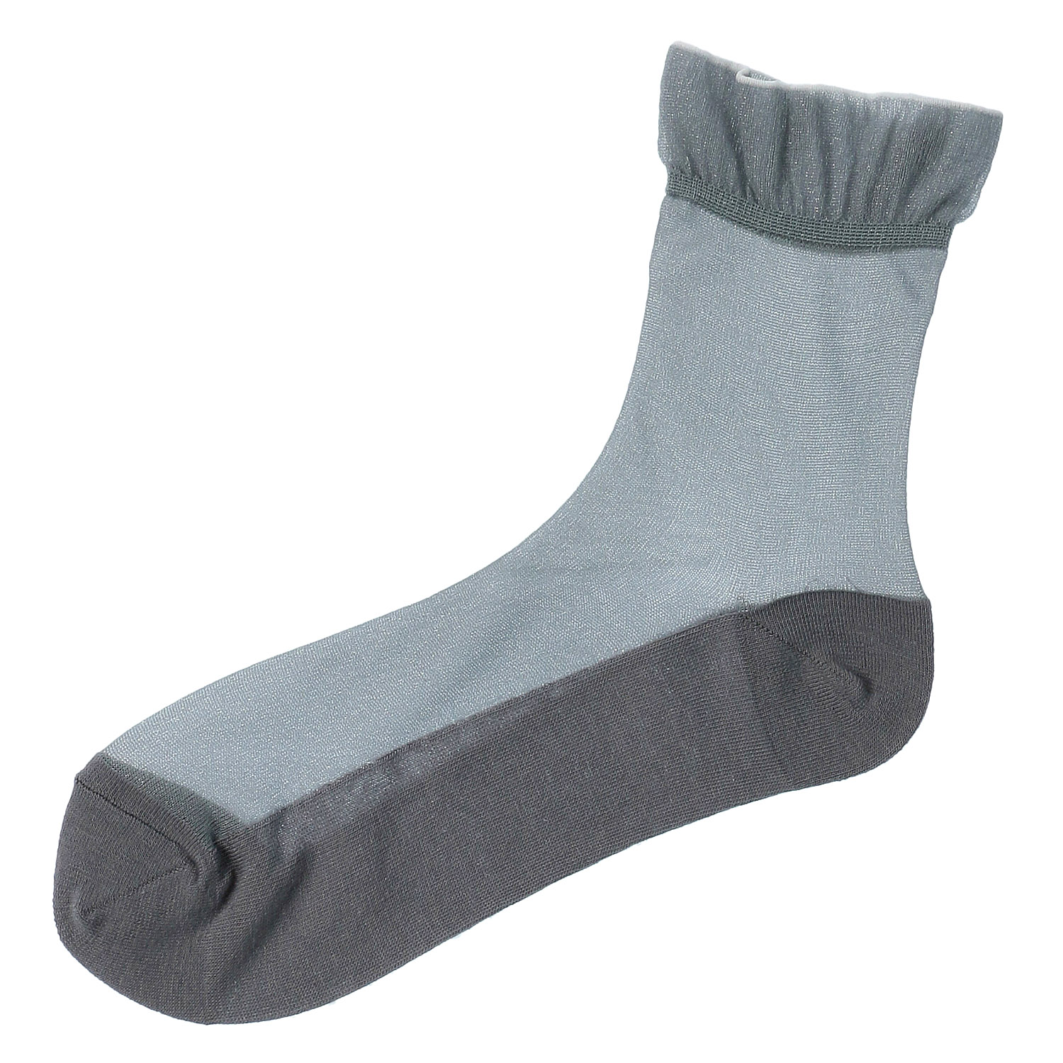 やわらかナイロン シースルーソックス  ラメ無地【在庫限り】