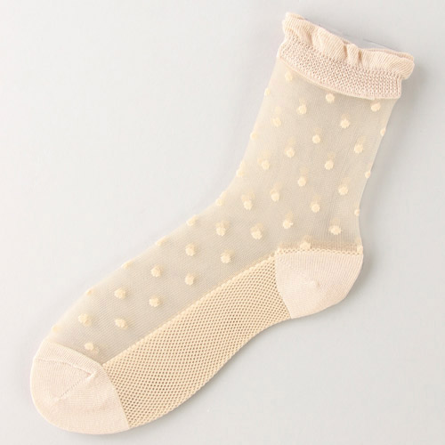 大人気★《大寸》シースルーソックス 小ドット底付 - 画像13