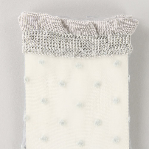 大人気★《大寸》シースルーソックス 小ドット底付 - 画像4