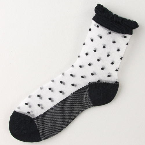 大人気★《大寸》シースルーソックス 小ドット底付 - 画像9