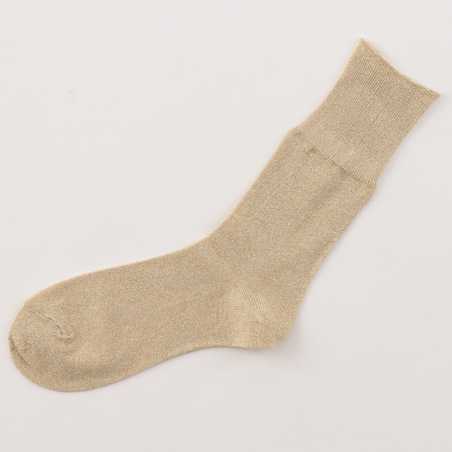 ギュレ 丈長 ラメ平無地靴下 - 画像7