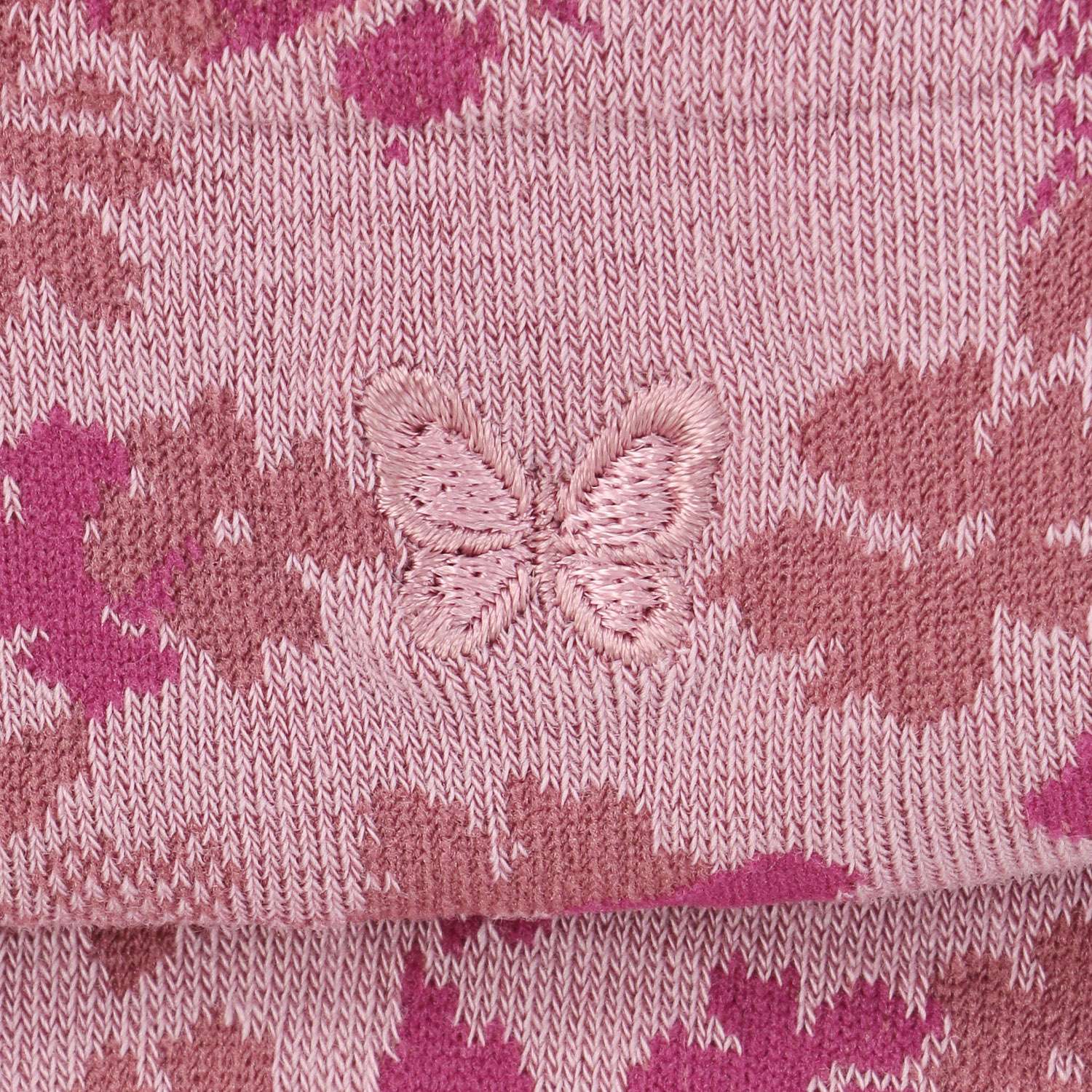 ハナエモリ 綿レーヨン 総柄 クルー丈ソックス【在庫限り】 - 画像5