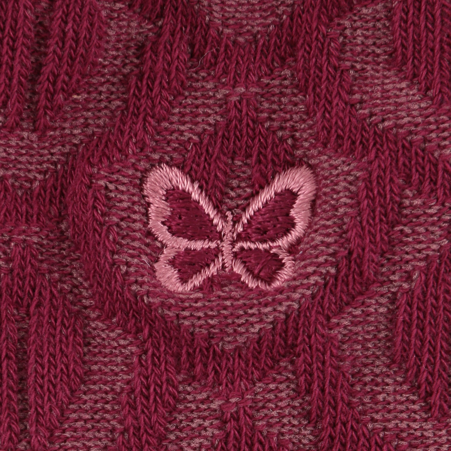 ハナエモリ 綿コーマ 幾何学柄 クルー丈ソックス【在庫限り】 - 画像5