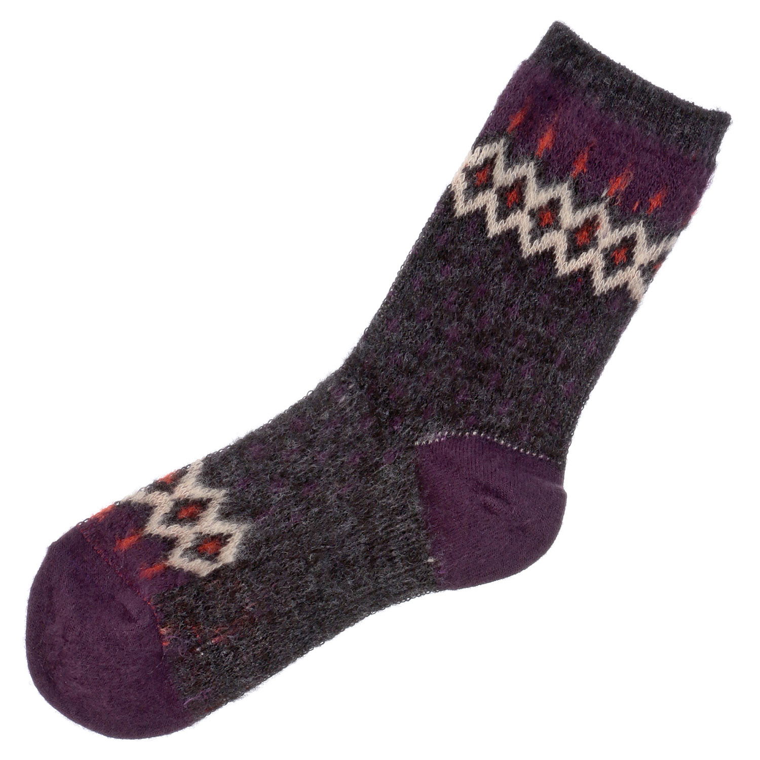 【レッドのみ】ギュレ 表起毛 ノルディック柄 靴下 日本製【在庫限り】 - 画像13