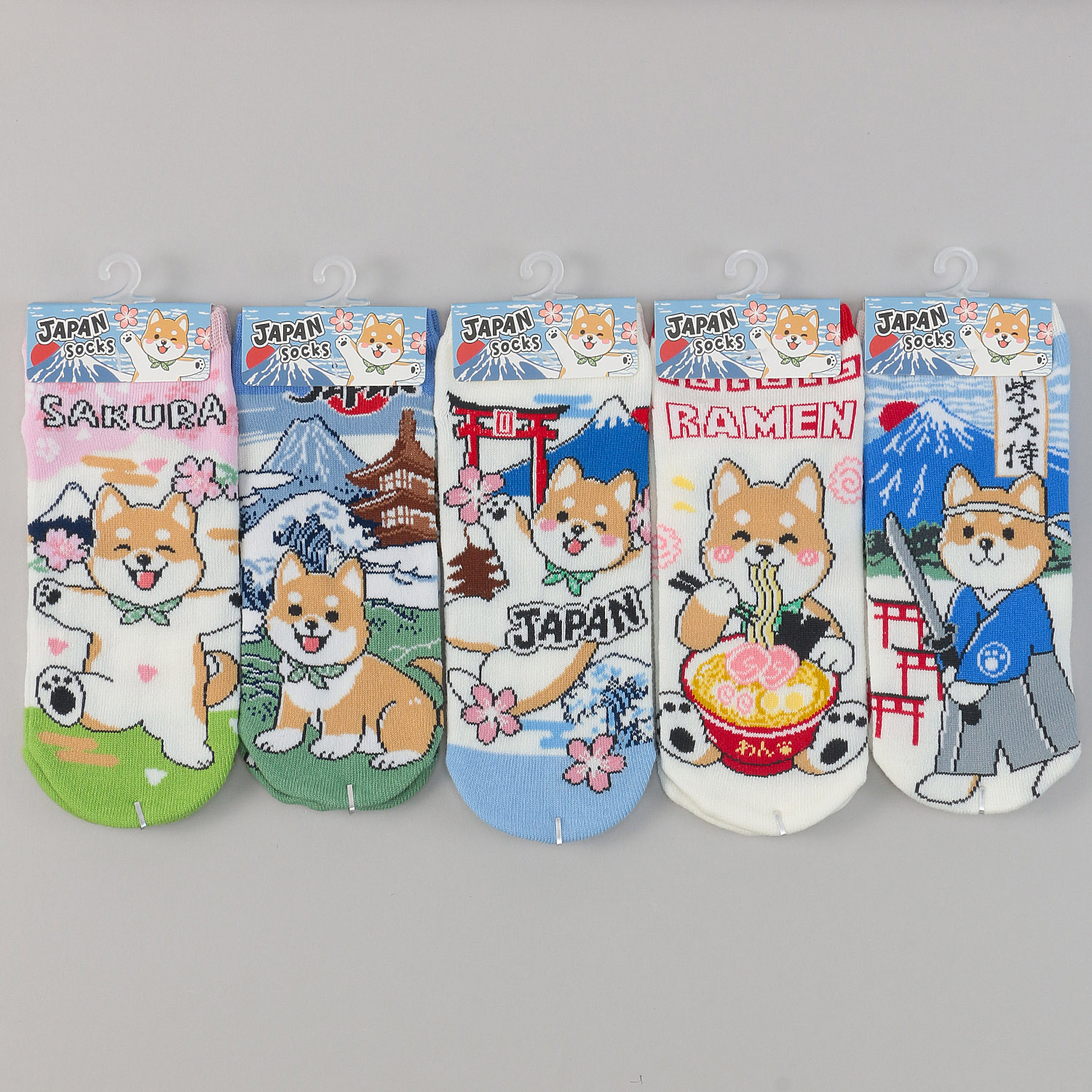 JAPAN SOCKS 柴犬 スニーカー丈 靴下