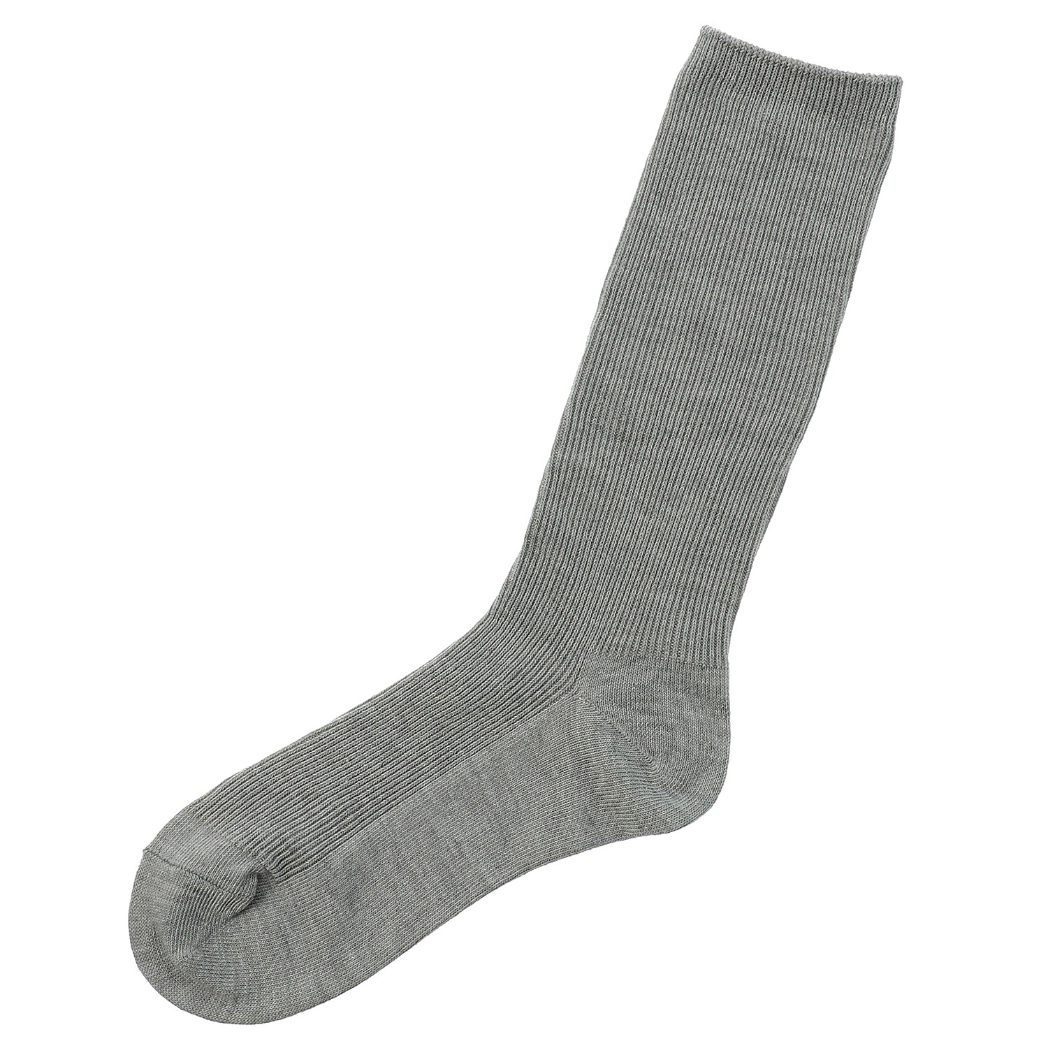 すっきり細リブ 無地 靴下 - 画像1