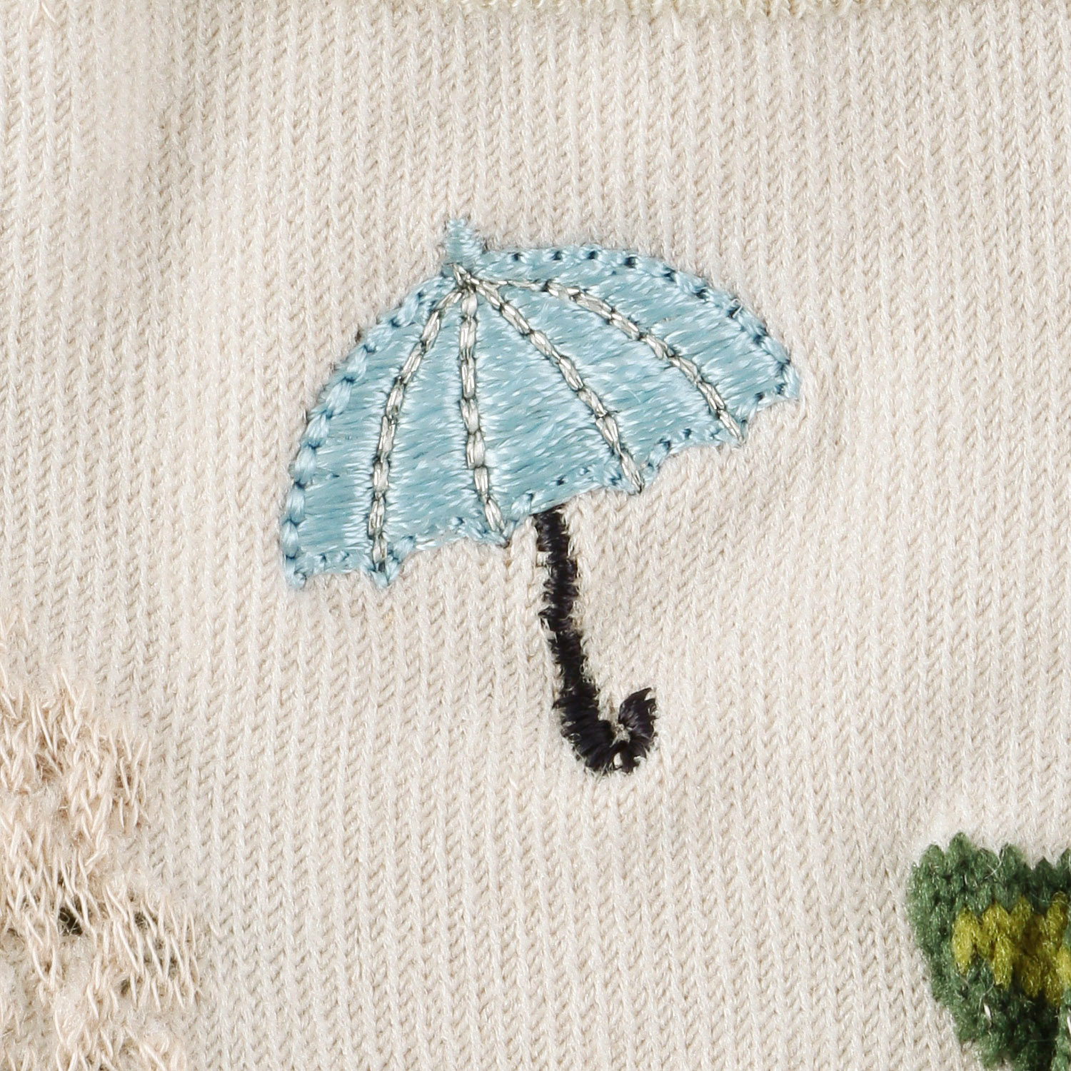 Natural Collection  クルー丈 シルクMIX 薄手 靴下 - 画像3