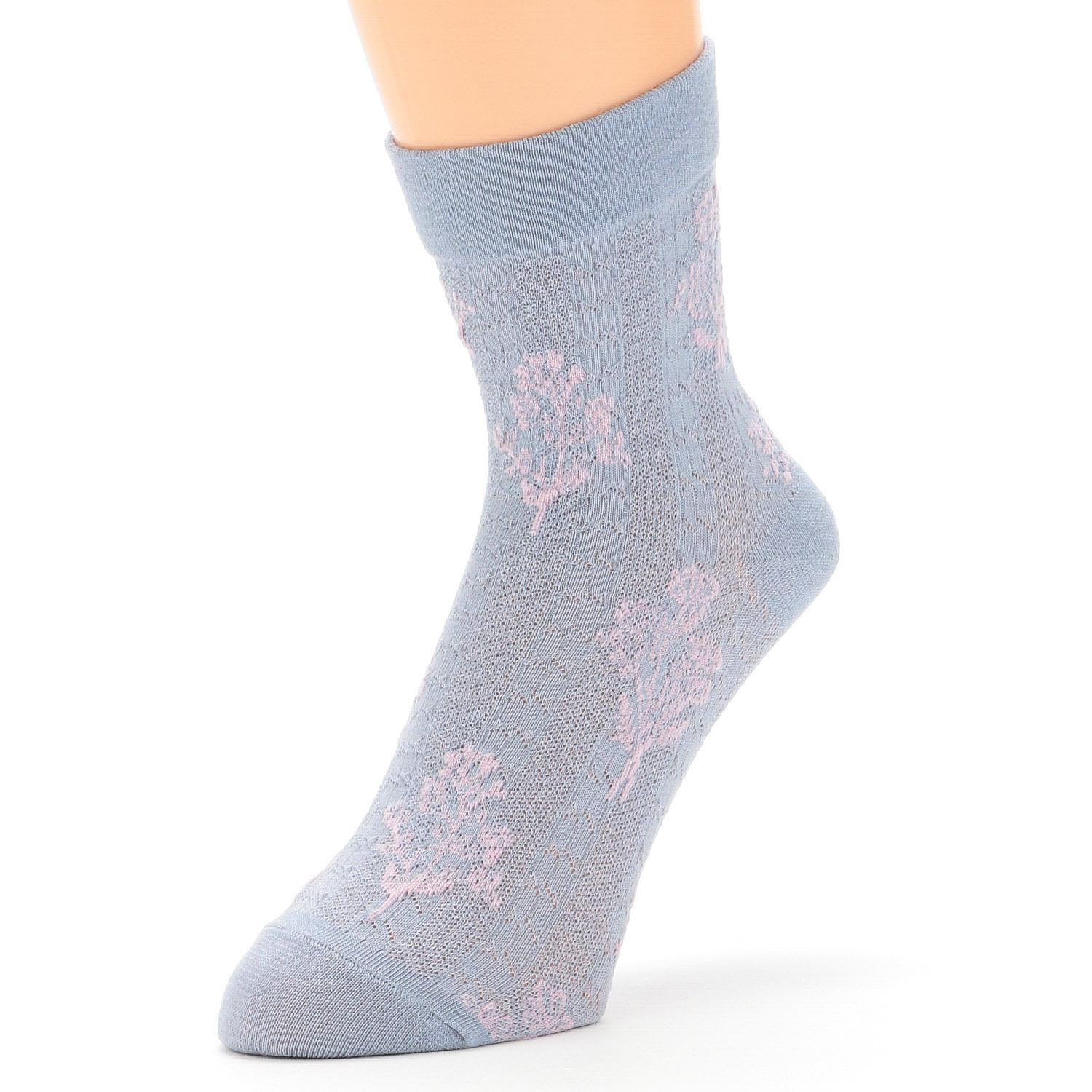 Natural Collection クルー丈 超冷感 メッシュ編み 靴下 - 画像2