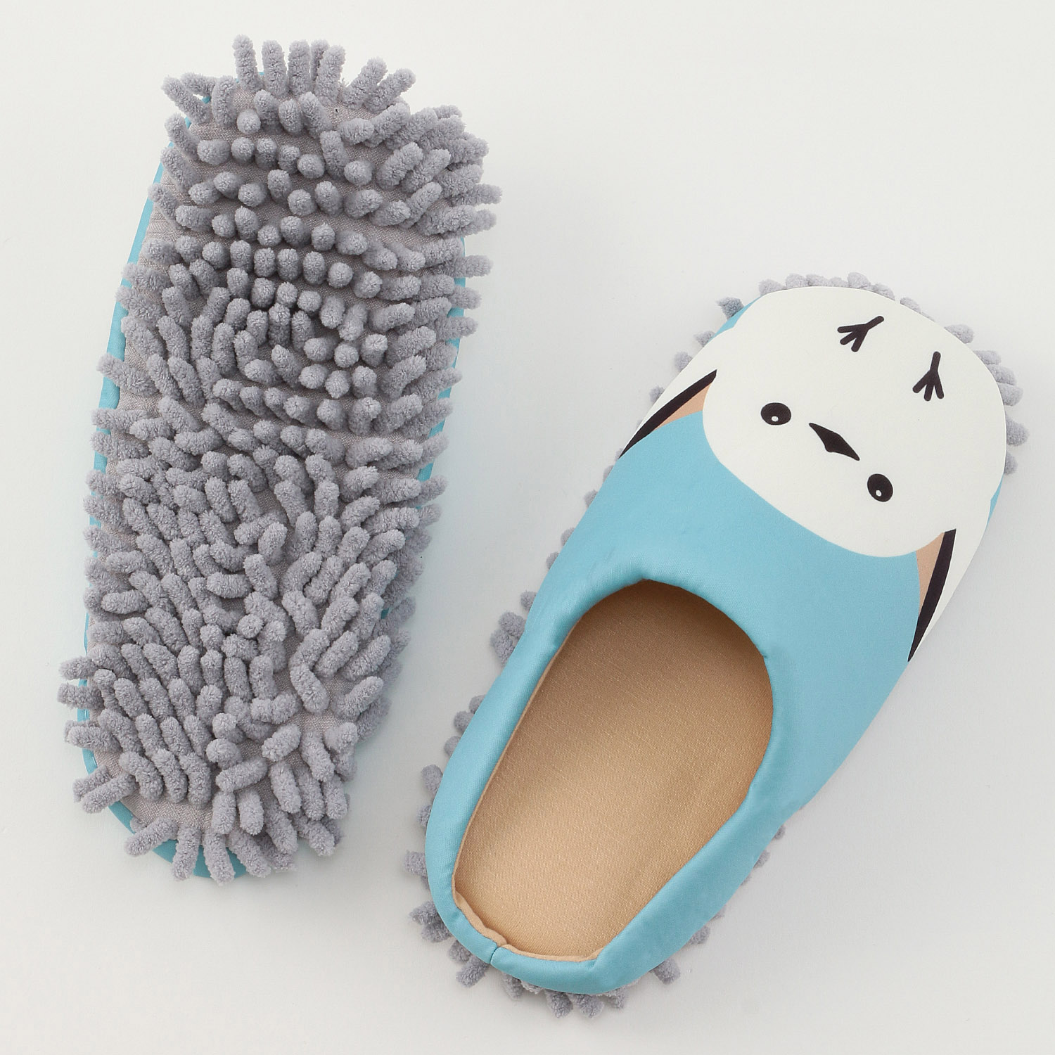 モップ付きルームシューズ シマエナガ - 画像4