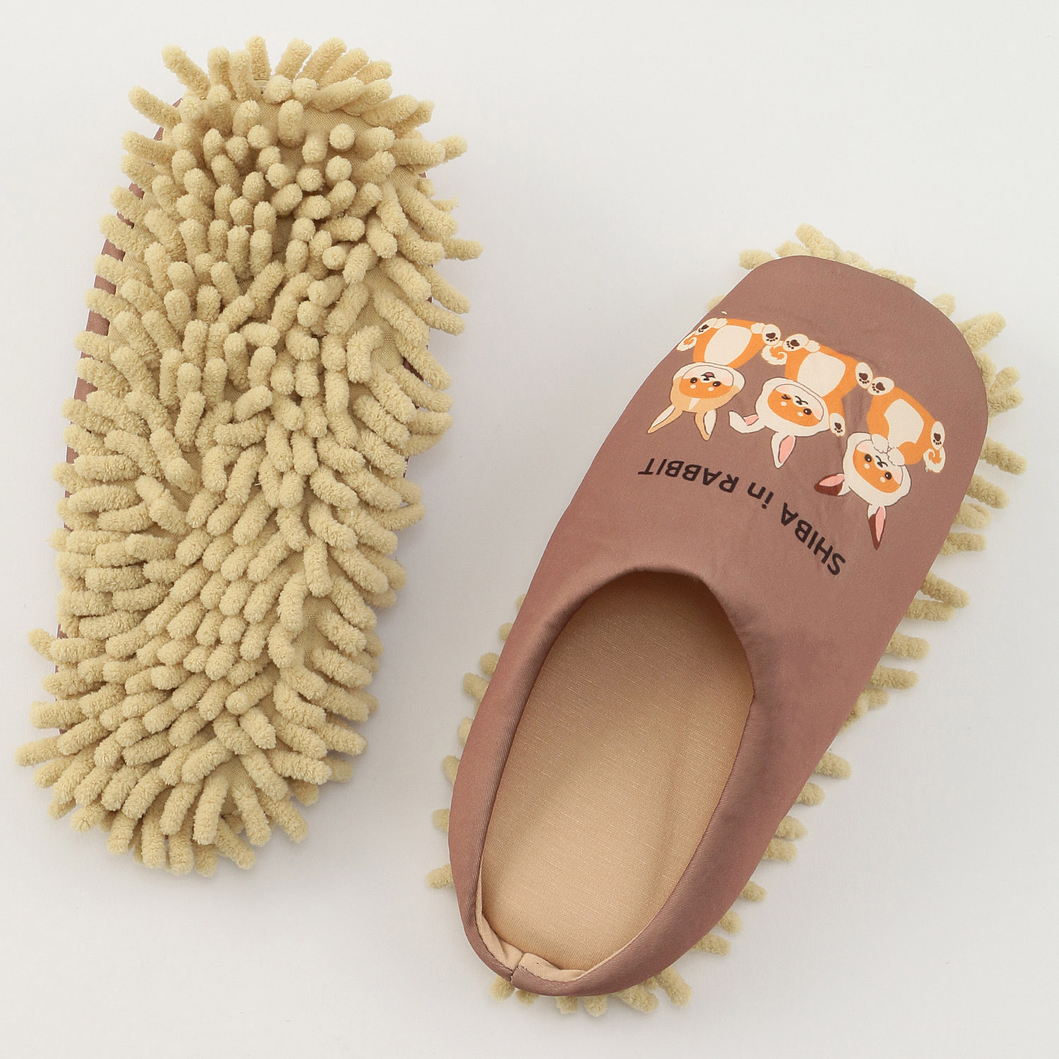 モップ付きルームシューズ シバうさぎ - 画像4