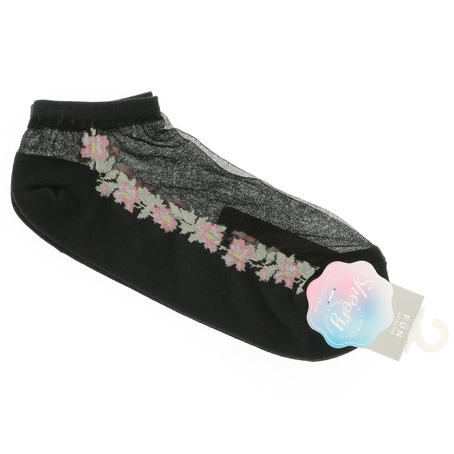 fukusuke FUN Sheery シースルーソックス スニーカー丈 - 画像2