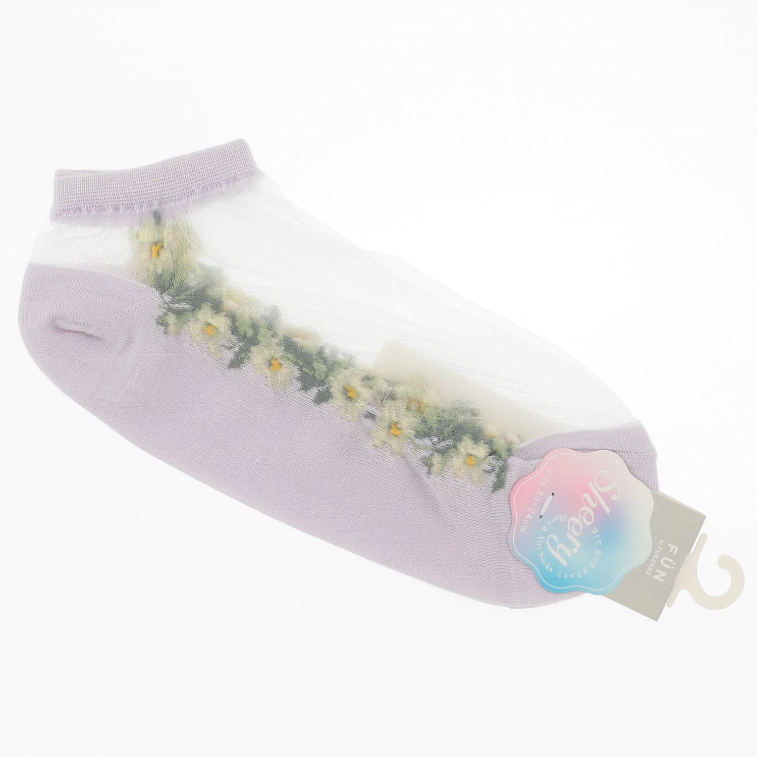 fukusuke FUN Sheery シースルーソックス スニーカー丈 - 画像5