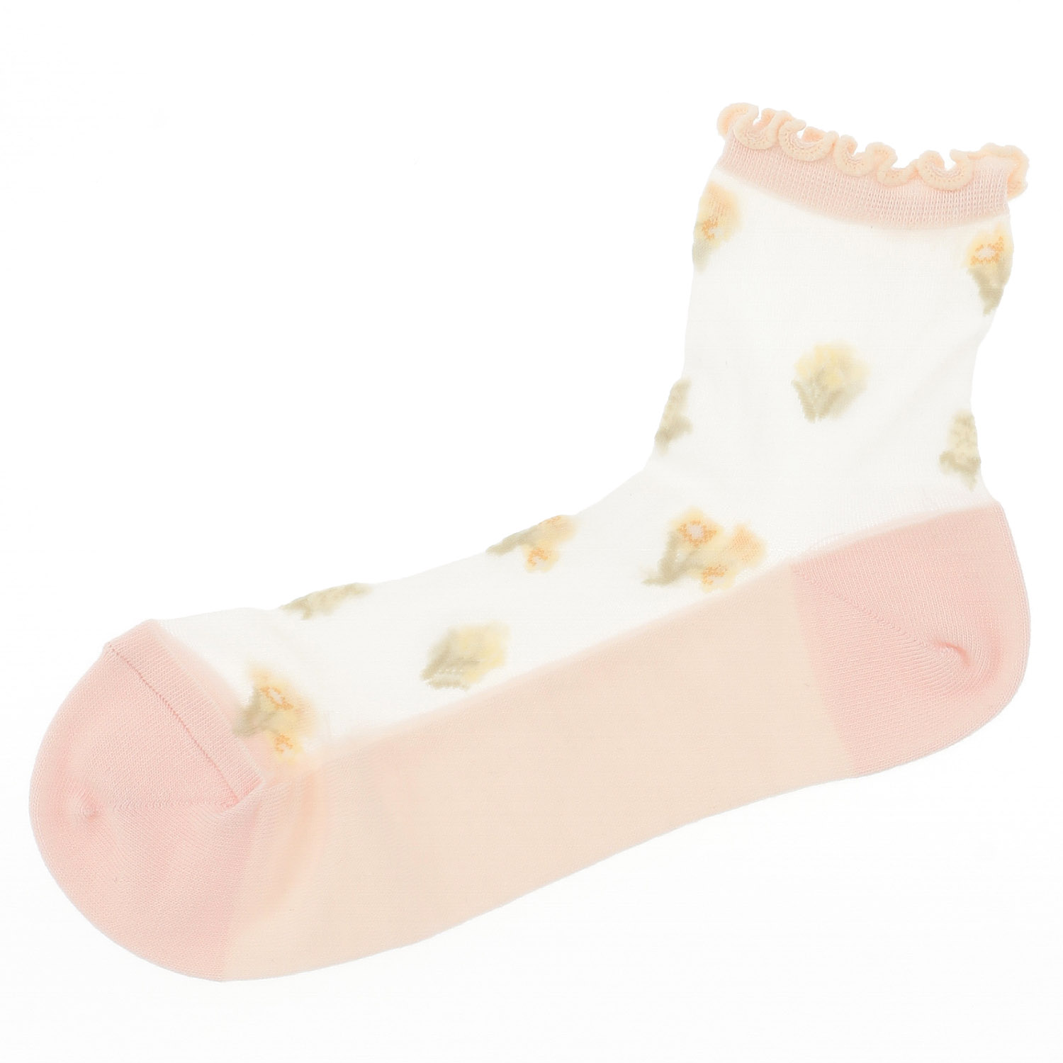 fukusuke FUN Sheery シースルーソックス ショート丈 - 画像5