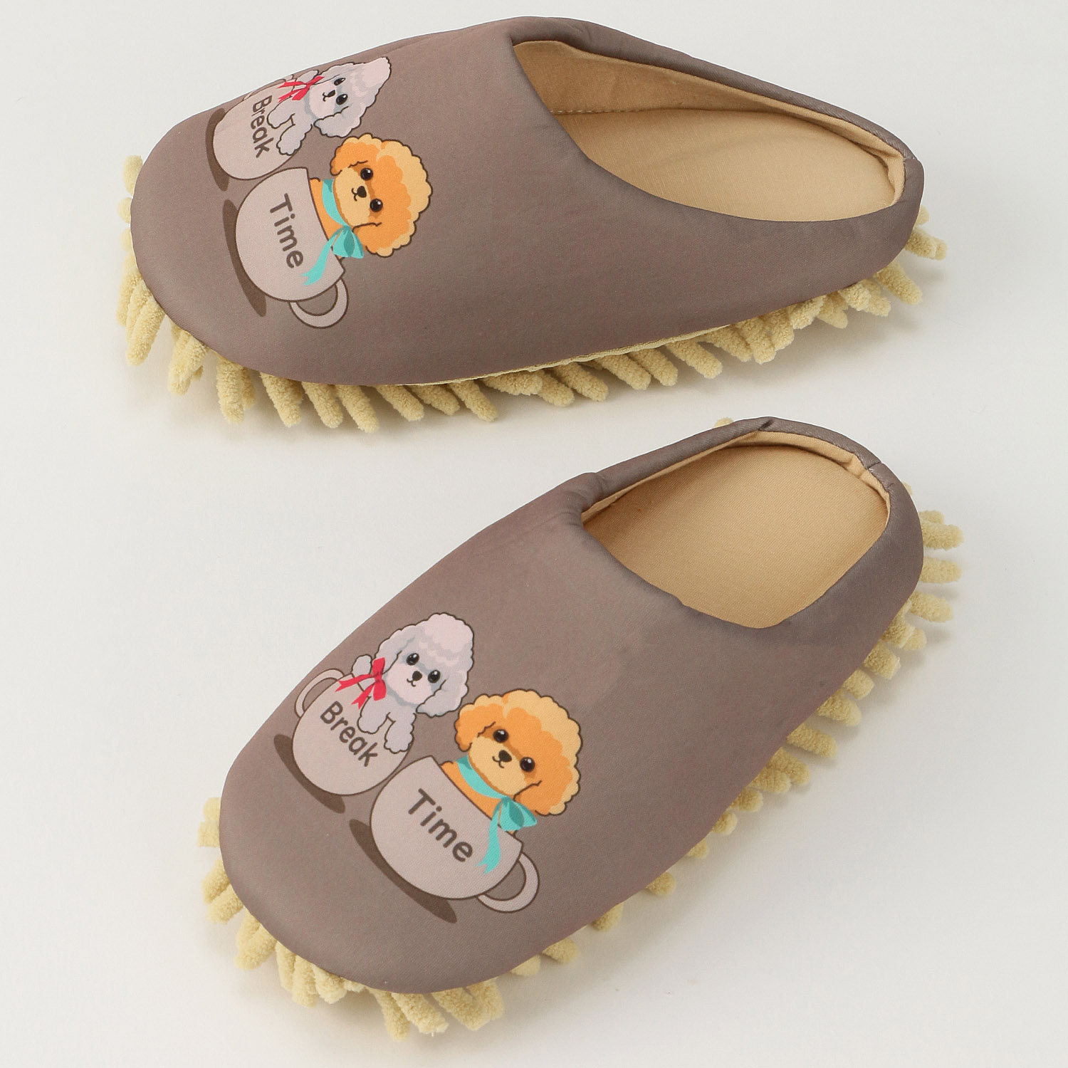 モップ付きルームシューズ トイプードル - 画像2