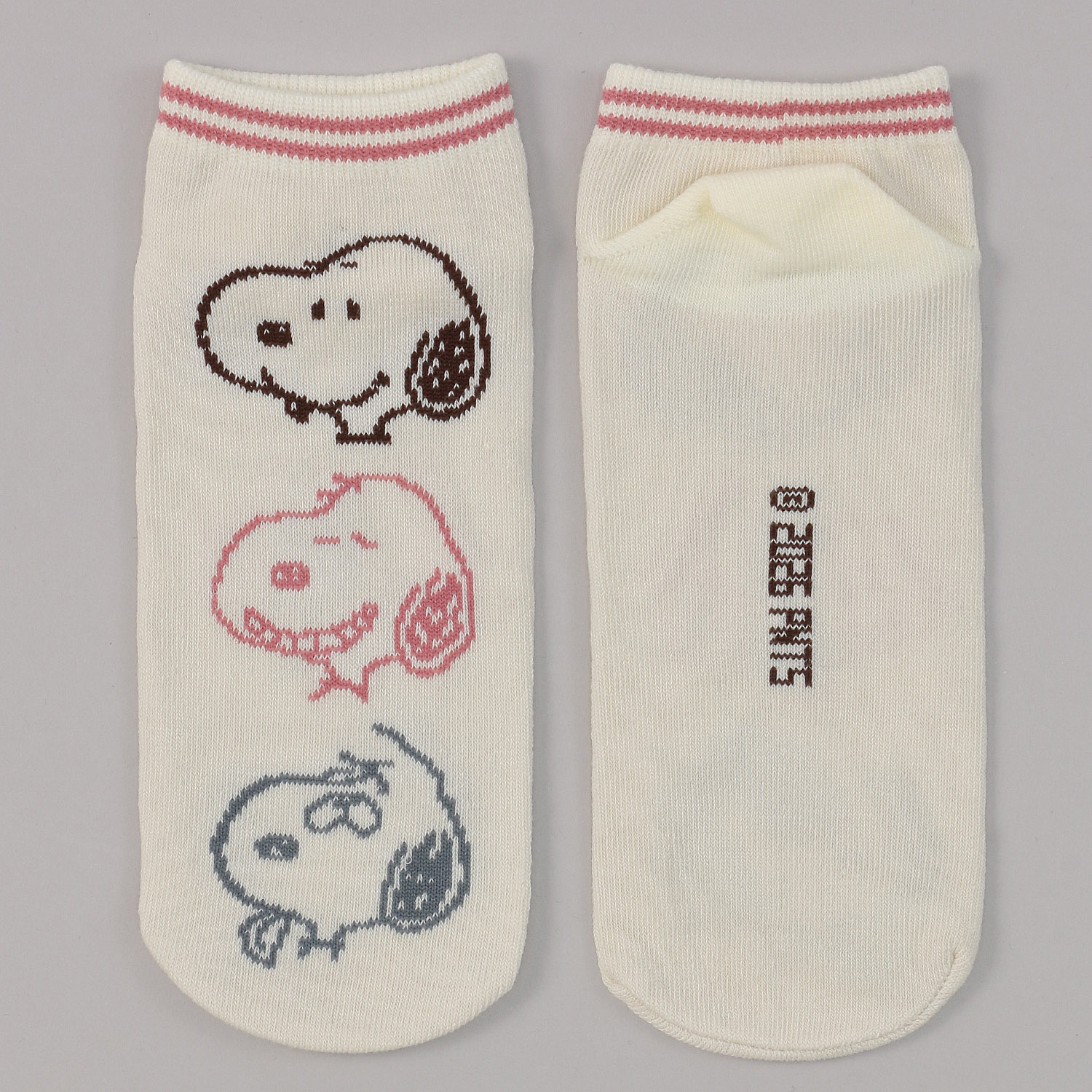 スニーカー丈  スヌーピー  フロント柄  靴下 - 画像2