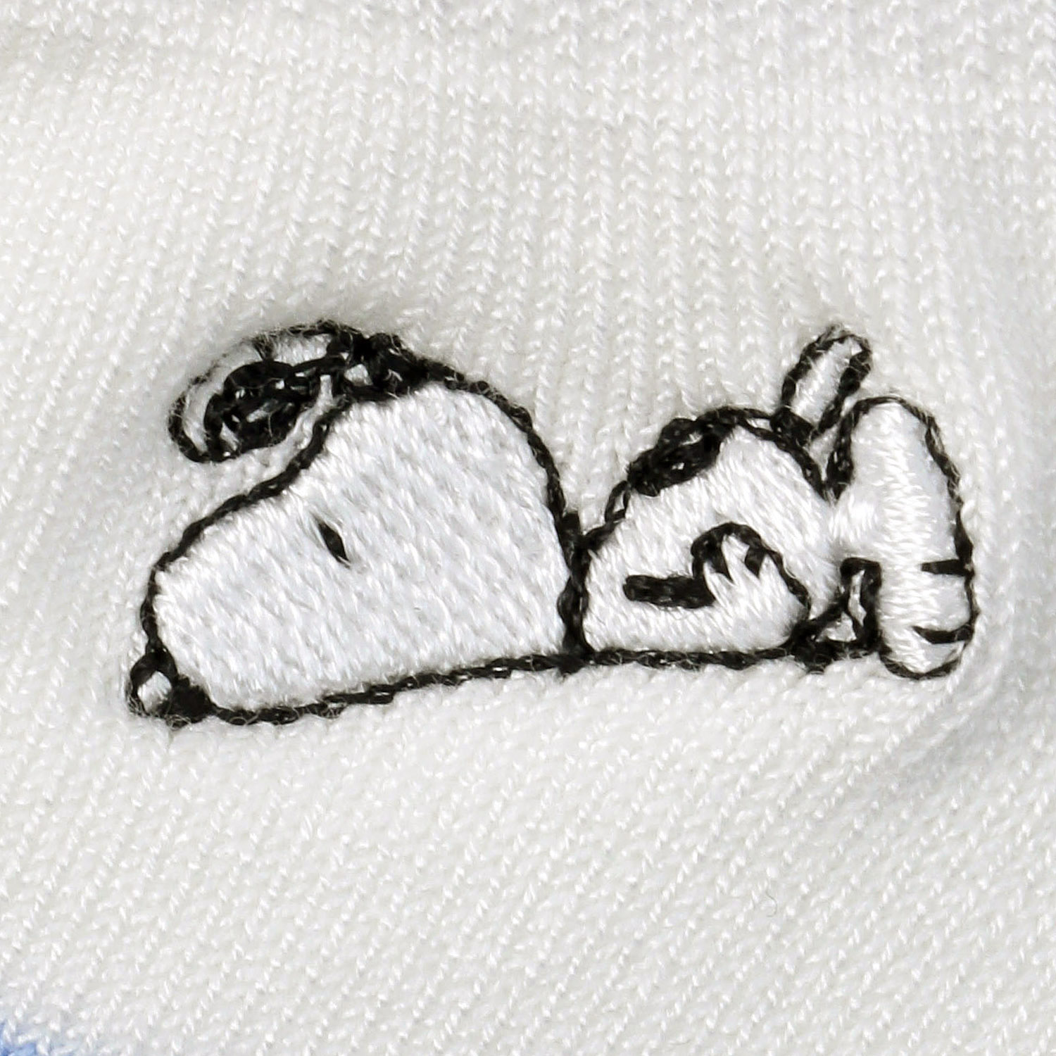 スニーカー丈  冷感ソックス ボーダー 刺しゅう 靴下 - 画像3