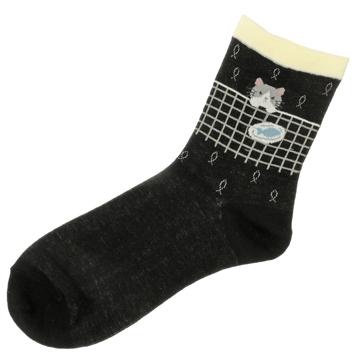 STREAM   ねことお魚 ロークルー 靴下 - 画像3