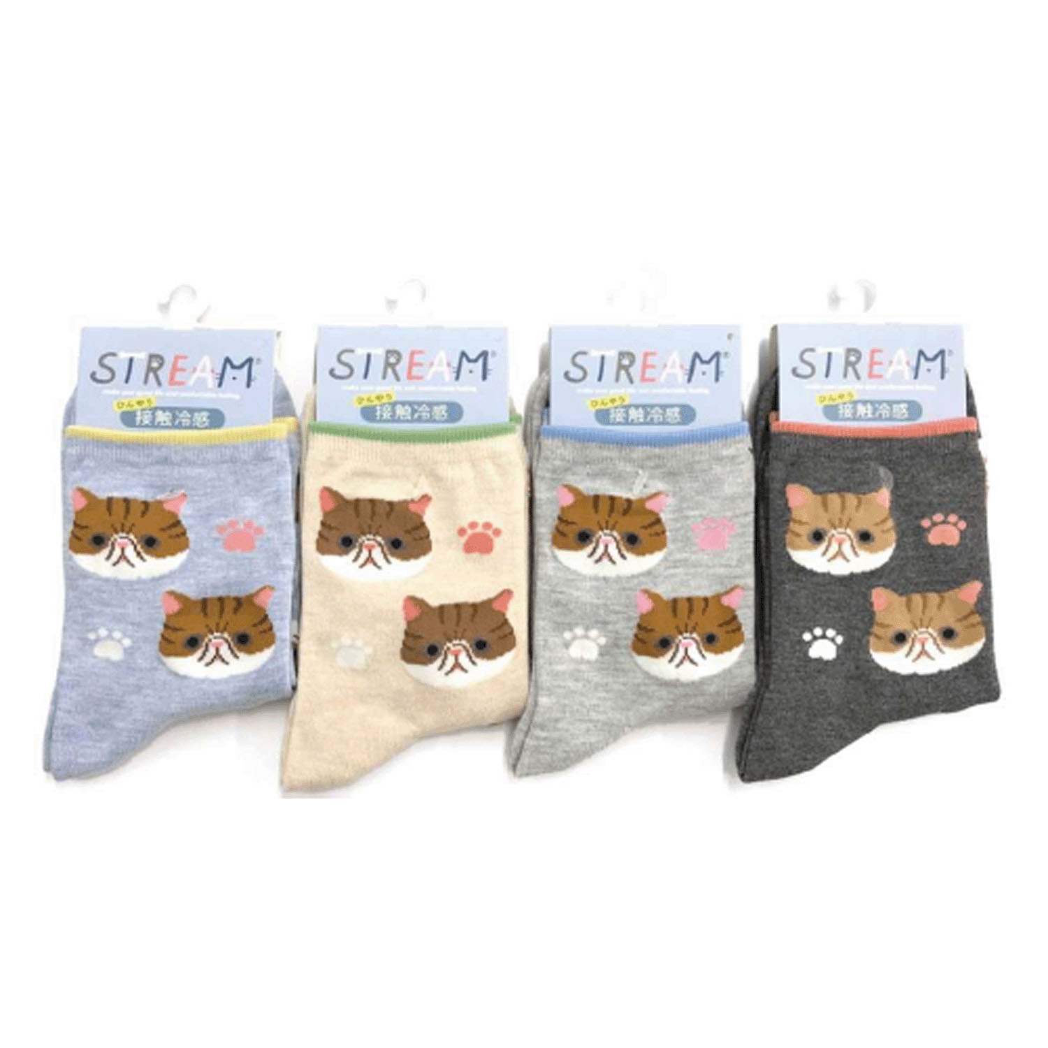 STREAM   エキゾチックショートヘア  接触冷感 ロークルー