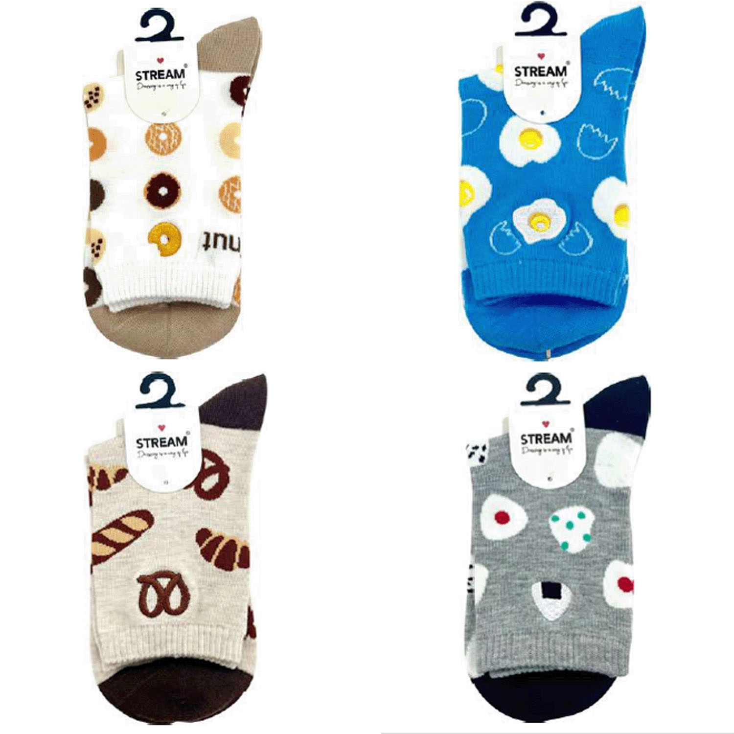 STREAM  ワンポイント 刺しゅう  靴下 - 画像2