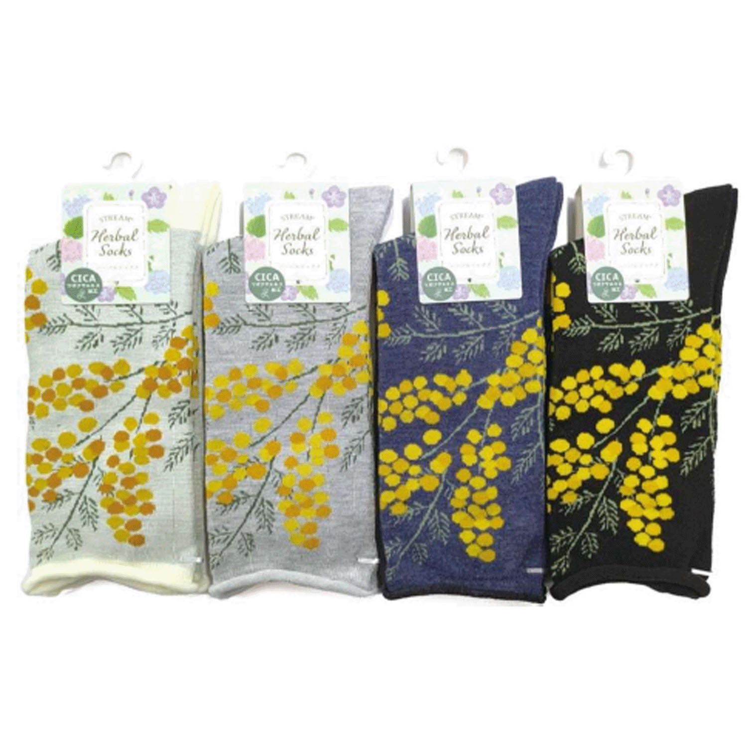 STREAM  ハーバルソックス ミモザ ハイクルー 靴下 - 画像1