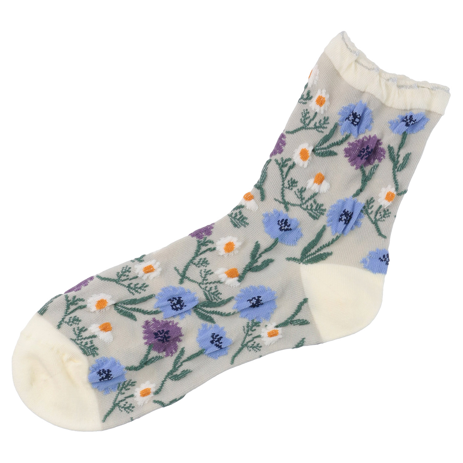 STREAM  ハーバルソックス ヤマグルマとカモミール ロークルー靴下 - 画像4