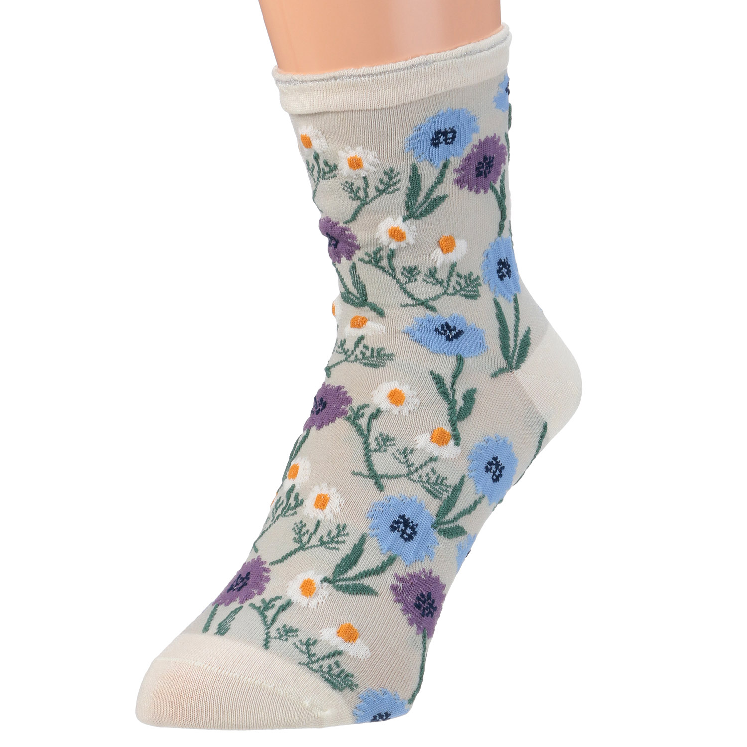 STREAM  ハーバルソックス ヤマグルマとカモミール ロークルー靴下 - 画像5