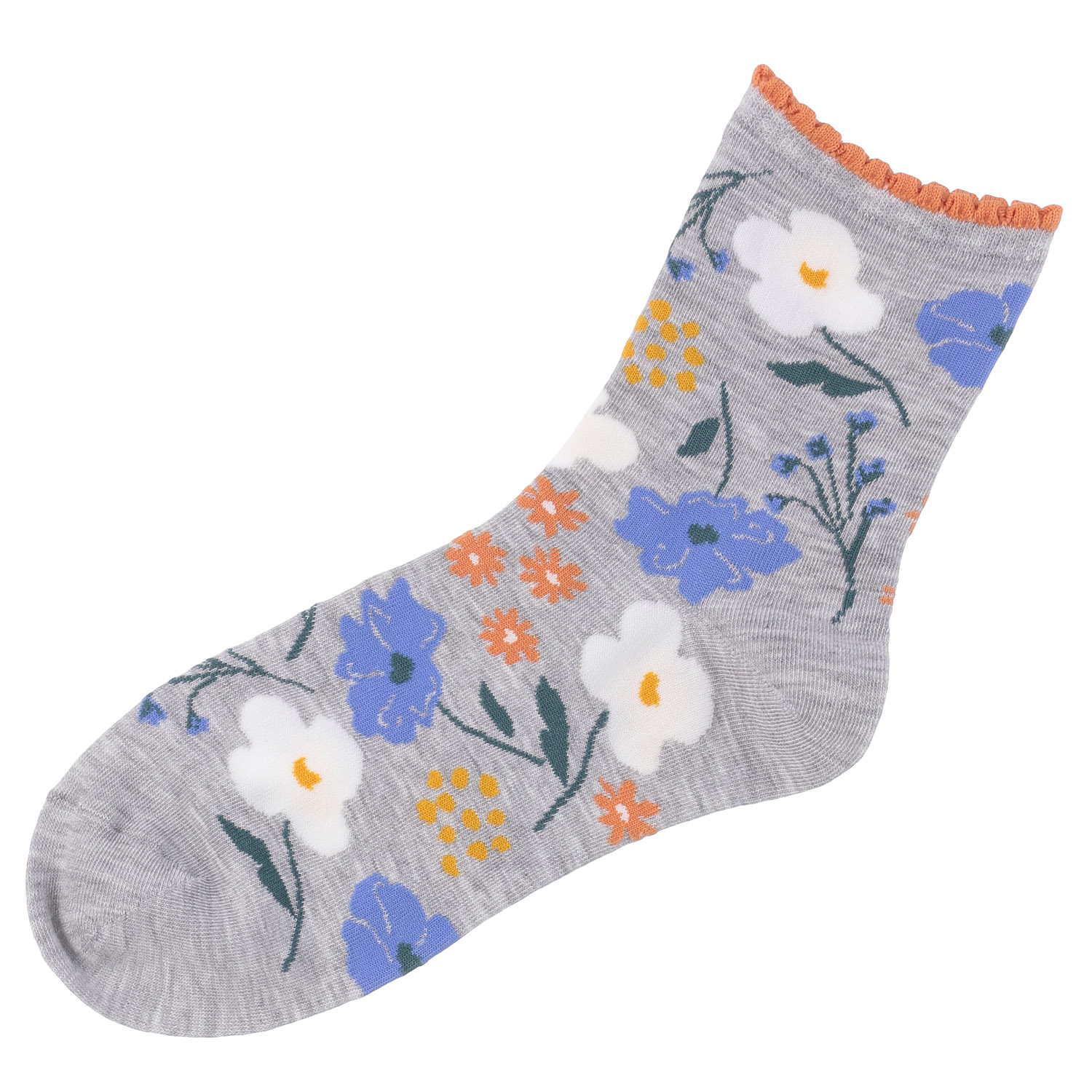 STREAM  ハーバルソックス たくさんのお花  ロークルー 靴下 - 画像4