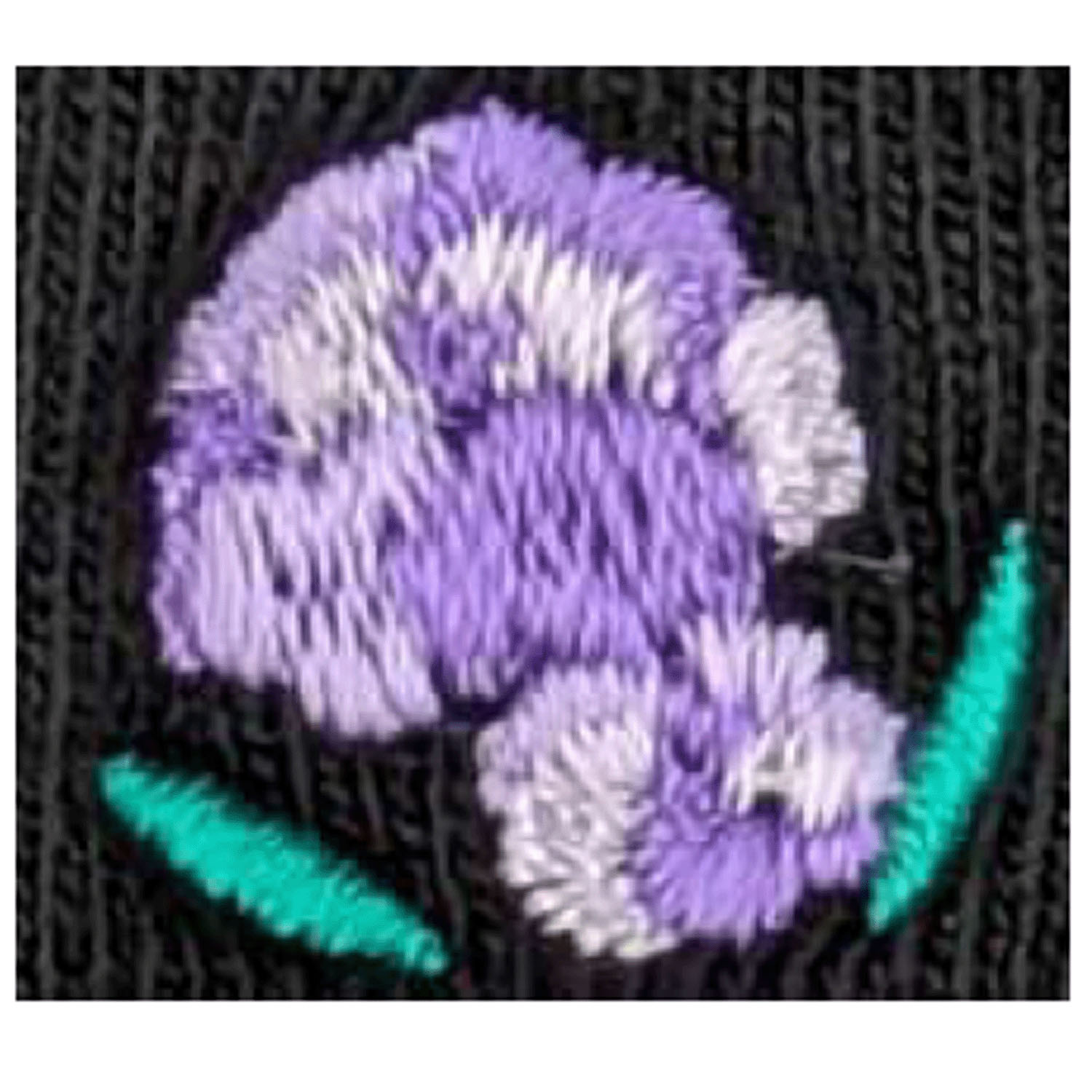 STREAM  ハーバルソックス フレームとお花刺繍 ロークルー  靴下 - 画像2