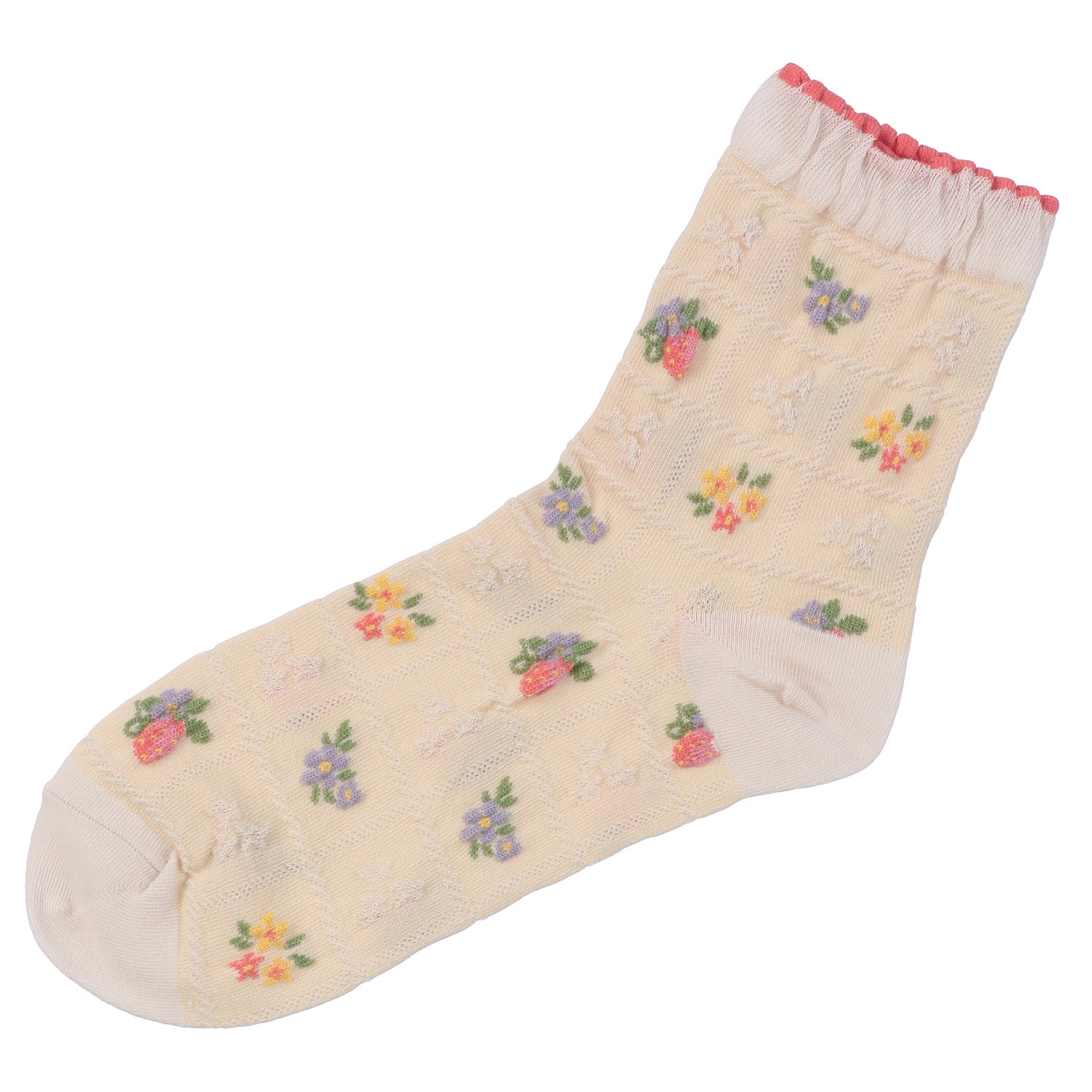 あなたに優しい ロークルー 表綿100％ イチゴチェック - 画像2