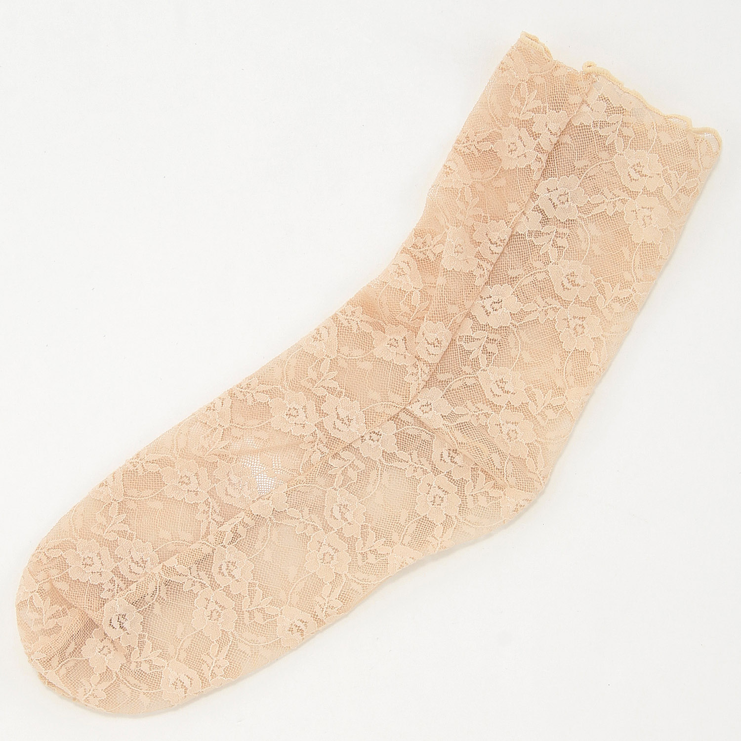 花柄総レース クルーソックス 7色展開 - 画像5