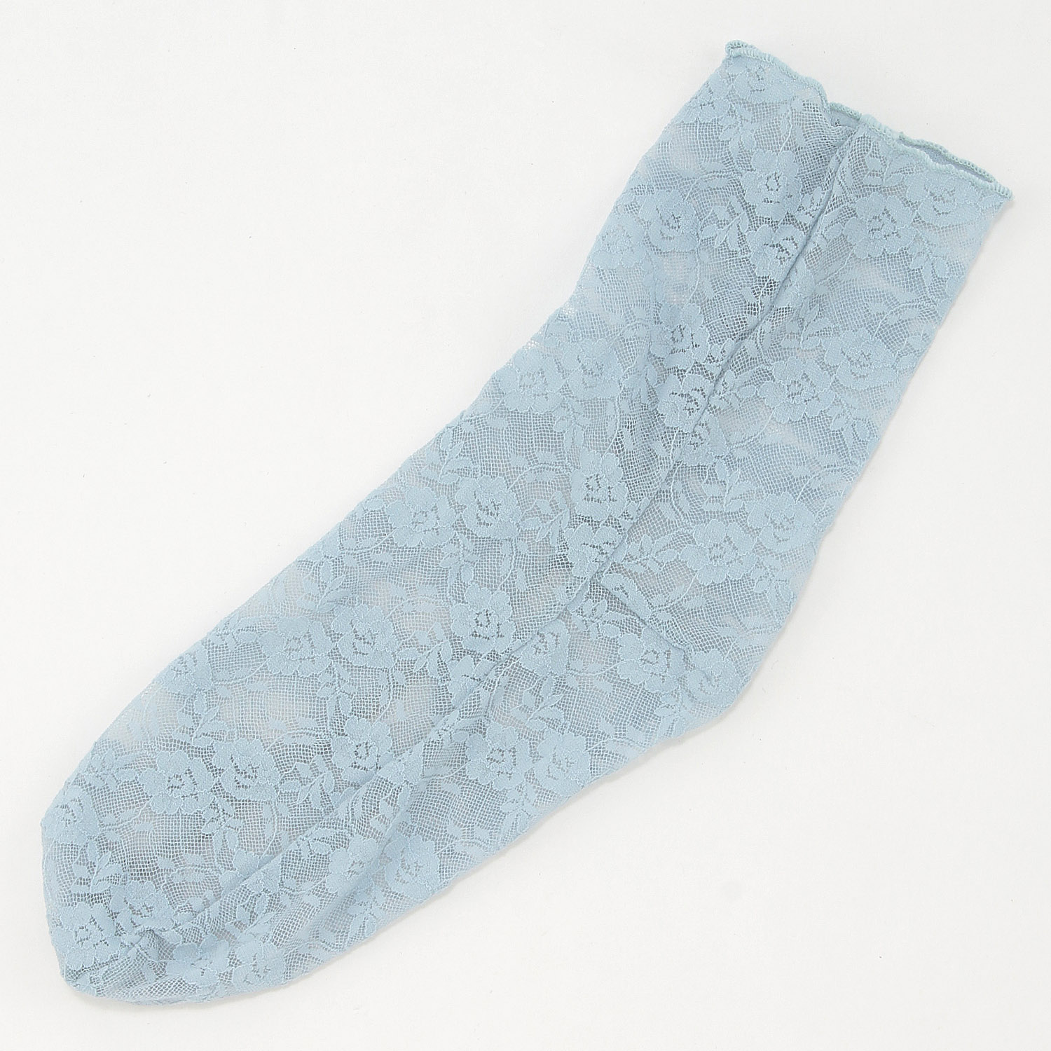 花柄総レース クルーソックス 7色展開 - 画像6