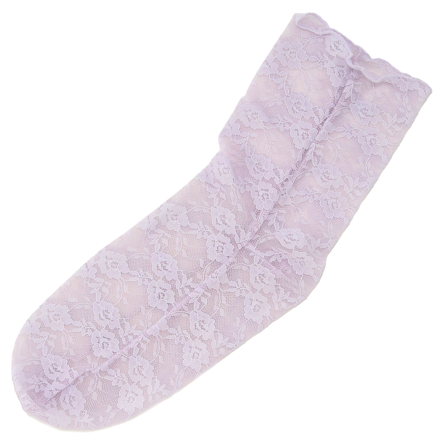 花柄総レース クルーソックス 7色展開 - 画像8