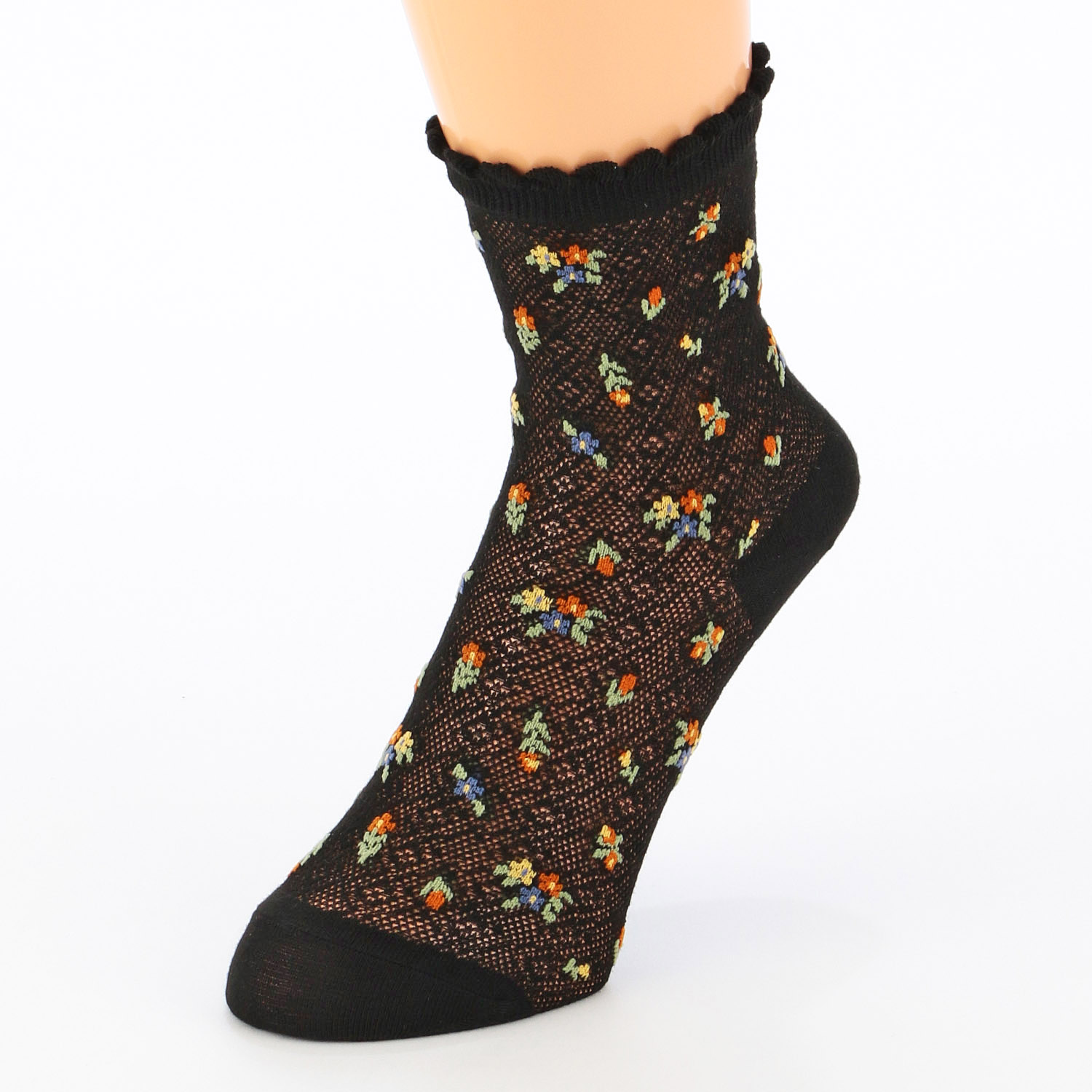 bonbon ロークルー レース風メッシュ 小花 - 画像3