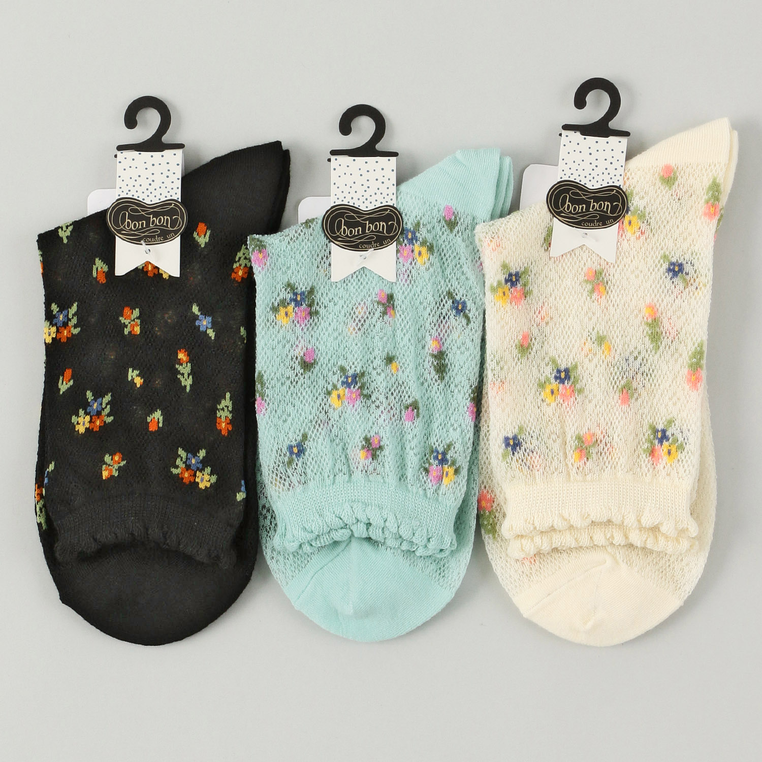 bonbon ロークルー レース風メッシュ 小花 - 画像1