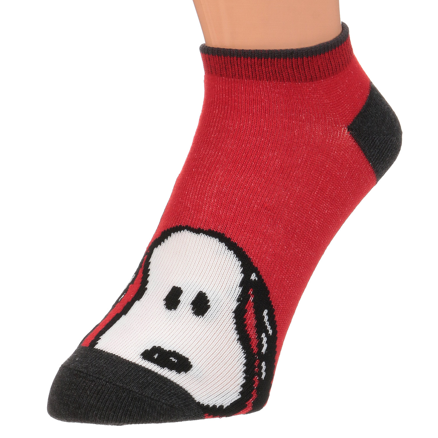 スニーカー丈 スヌーピー フロント柄 ロゴ＆顔【在庫限り】 - 画像3