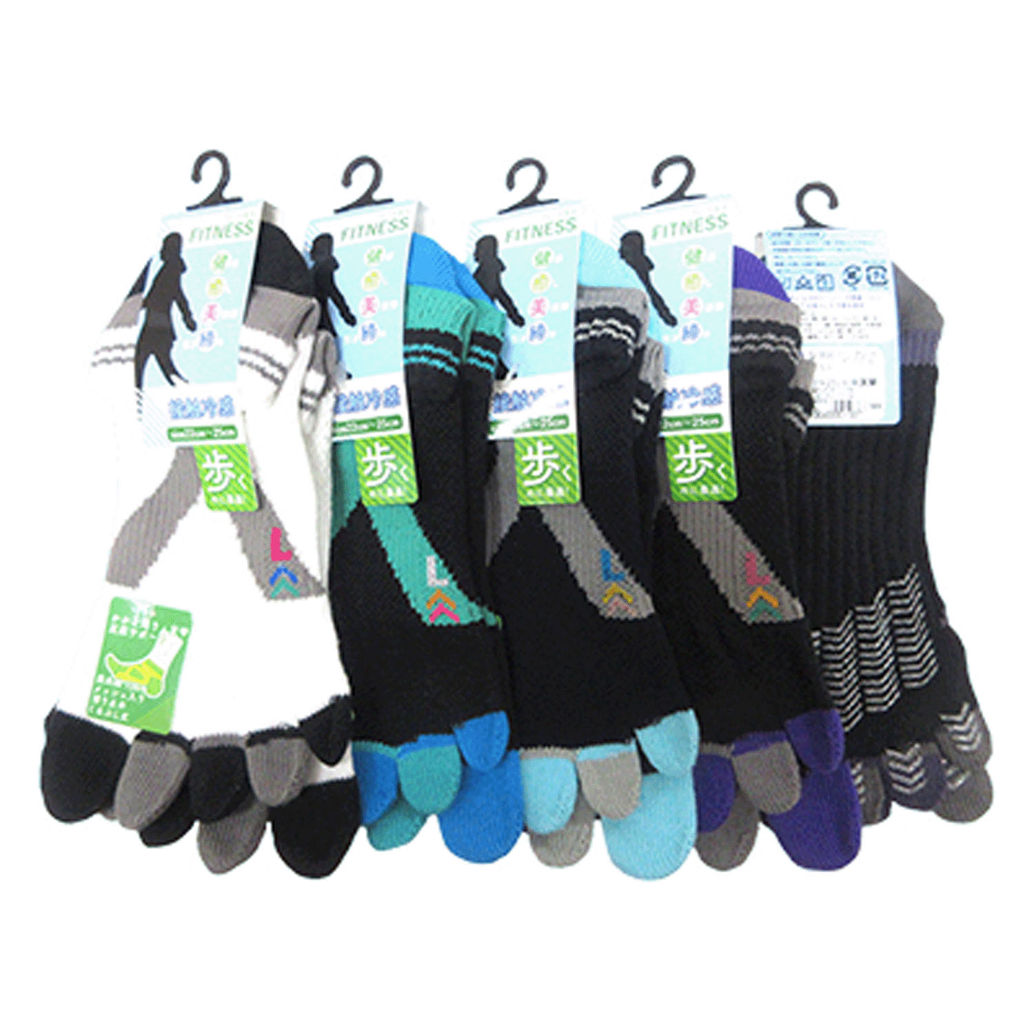 FITNESS 5本指ソックス 冷感 - 画像1
