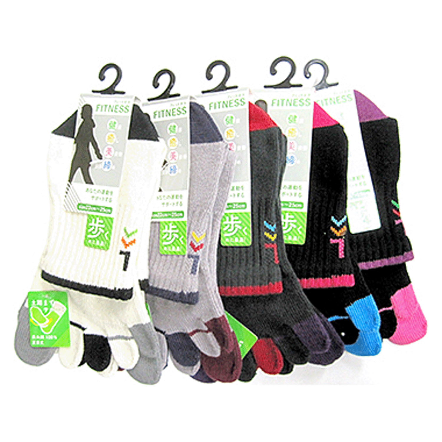 FITNESS 5本指ソックス 指先マルチ