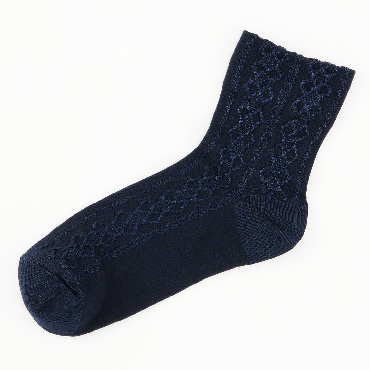 fukusuke FUN 光沢フロート クルー丈ソックス【在庫限り】 - 画像6