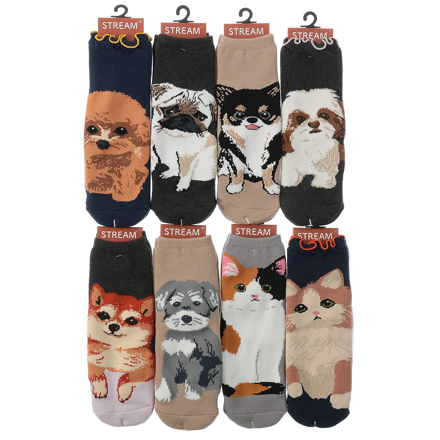 25AW新作★STREAM DOG＆CAT パイルソックス - 画像1